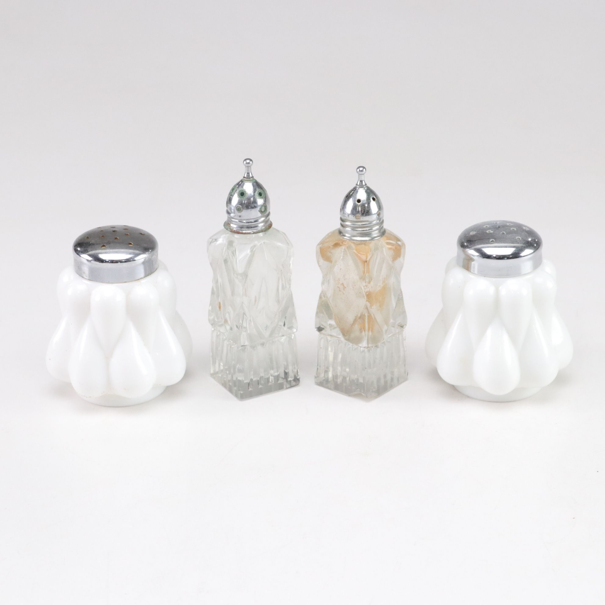 Bride & Groom Kissing Shakers with Southern Belle, Cut Crystal & More Shakers