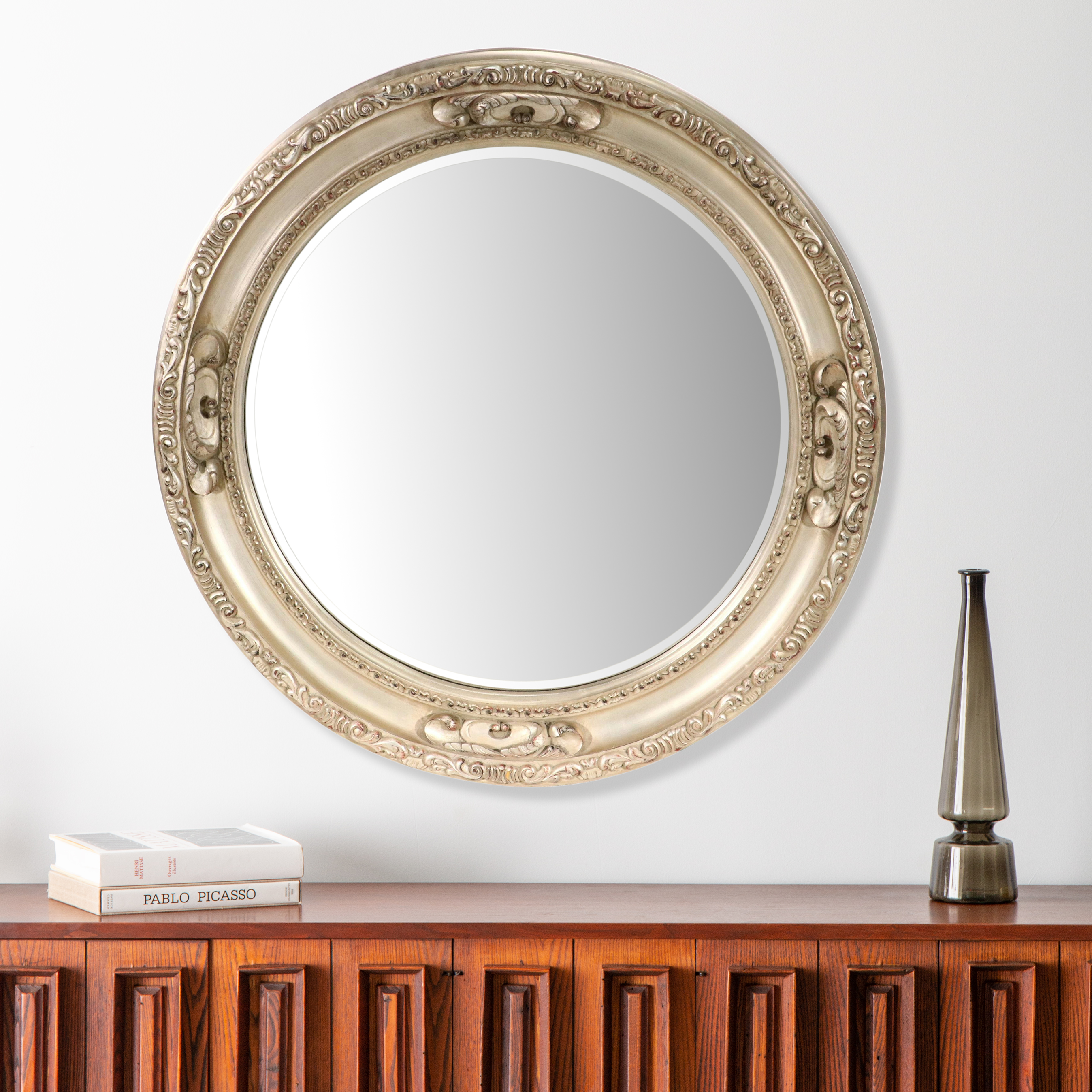Goalmaker Inc. Neoclassical Style Gilt Composite Mirror