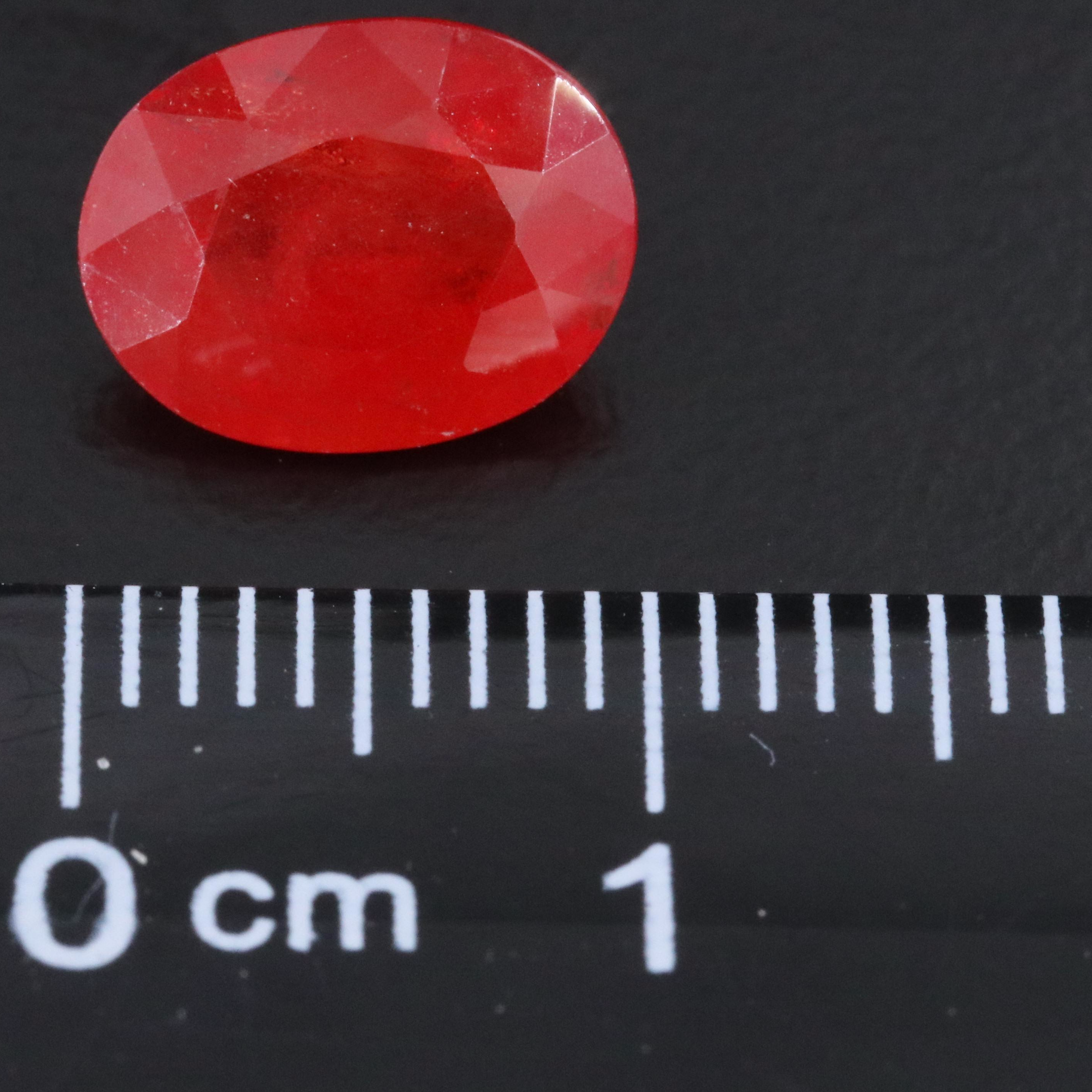 Loose 3.04 CT Orange Sapphire