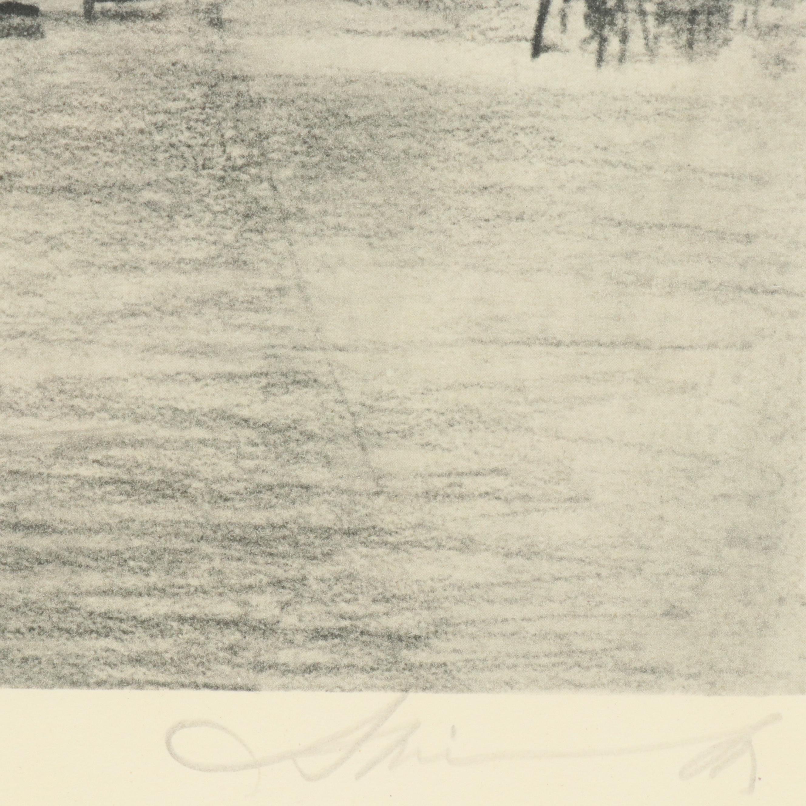 Rotogravures of Gothic Cathedral Interior Scenes