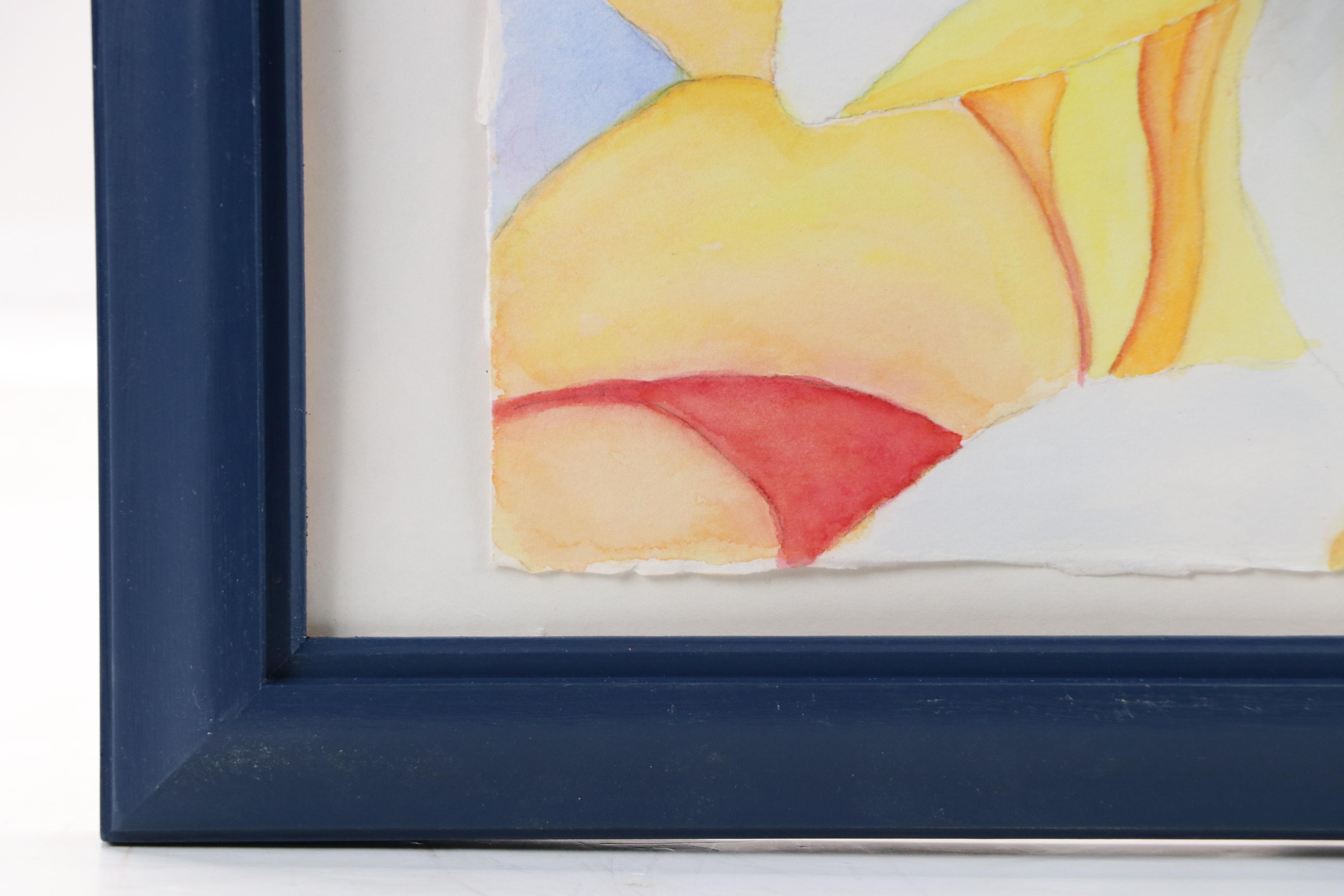 Bernice Giannetti Watercolor Painting of Flowers, 2016