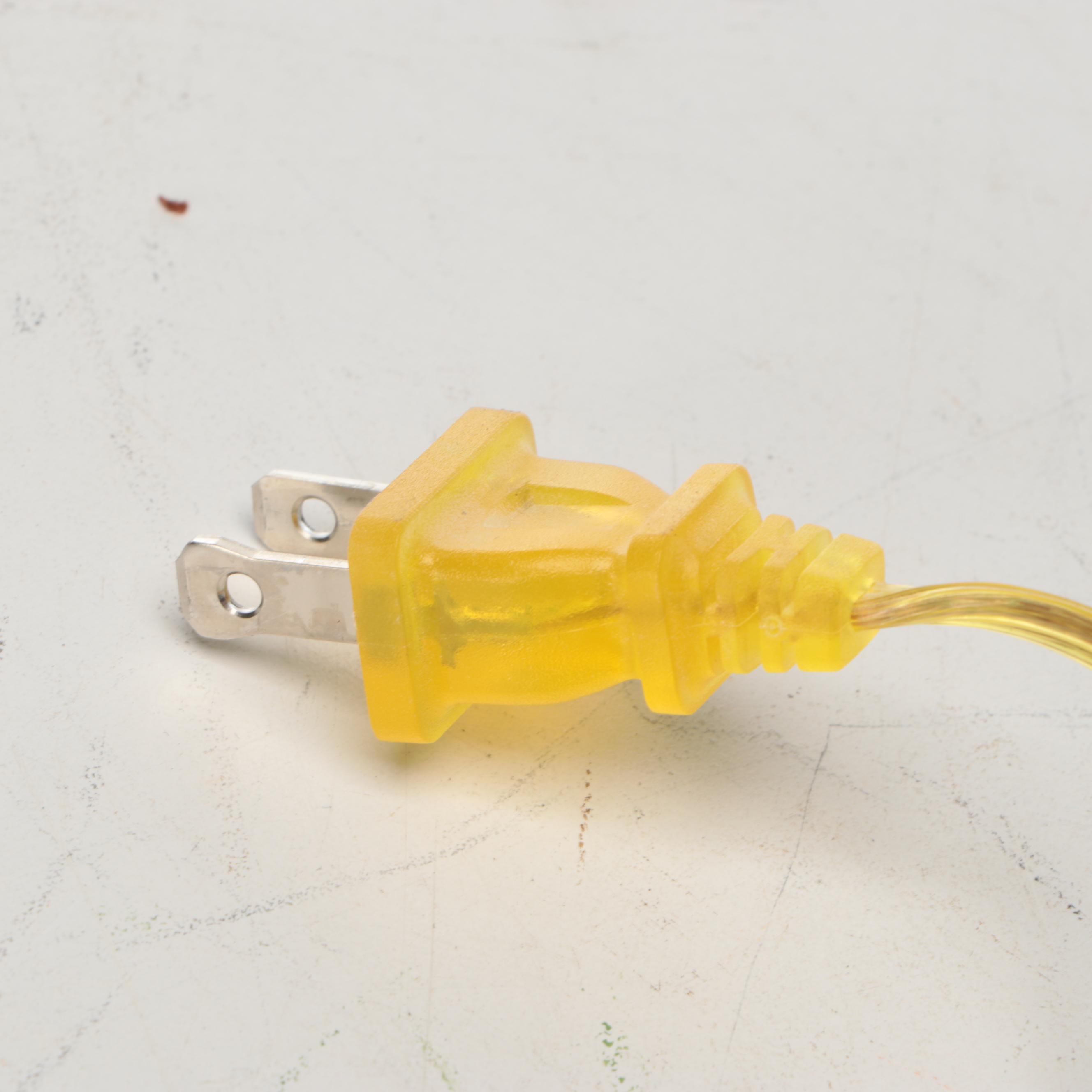 Brass Conn Trumpet Custom Table Lamp with Black Rectangular Drum Shade