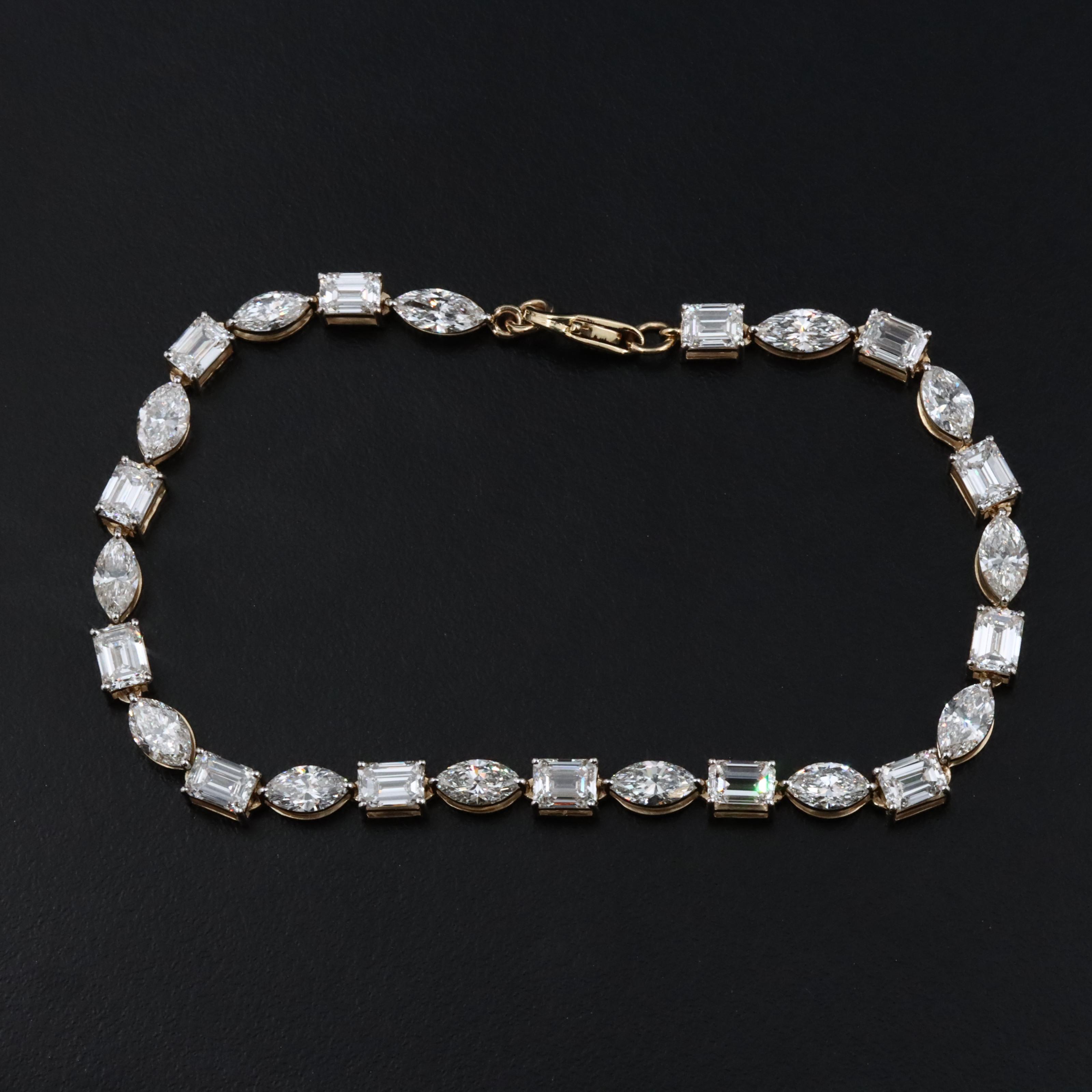 14K 8.54 CTW Lab Grown Diamond Bracelet