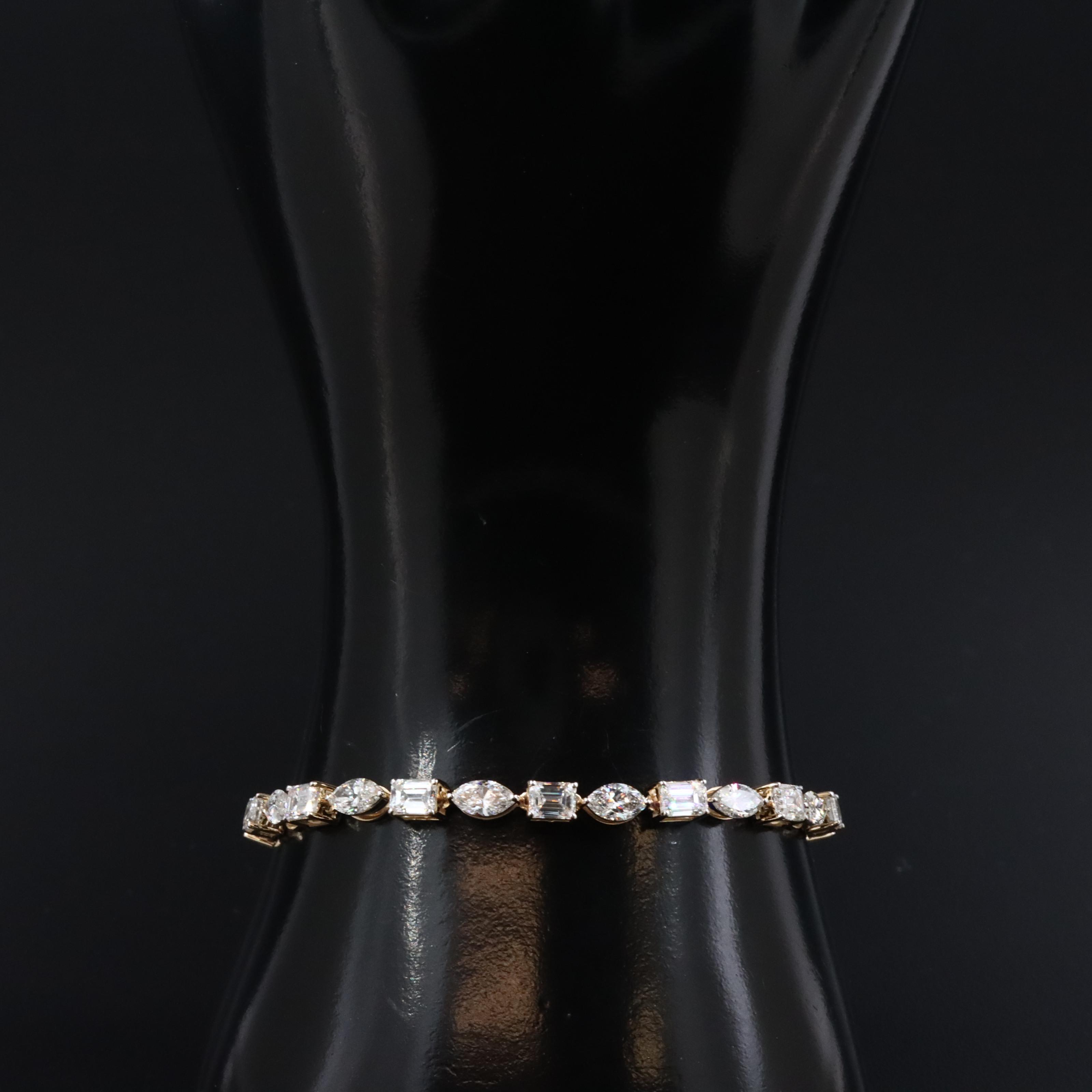 14K 8.54 CTW Lab Grown Diamond Bracelet