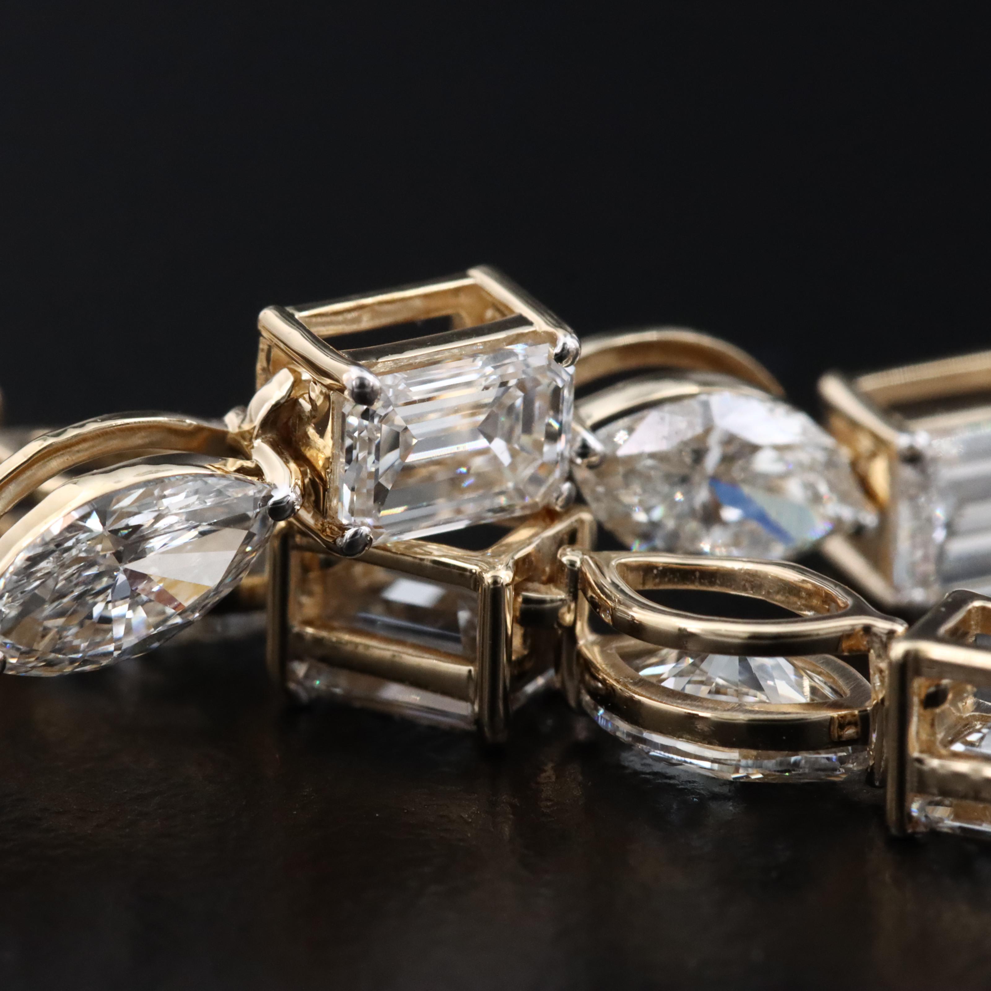 14K 8.54 CTW Lab Grown Diamond Bracelet