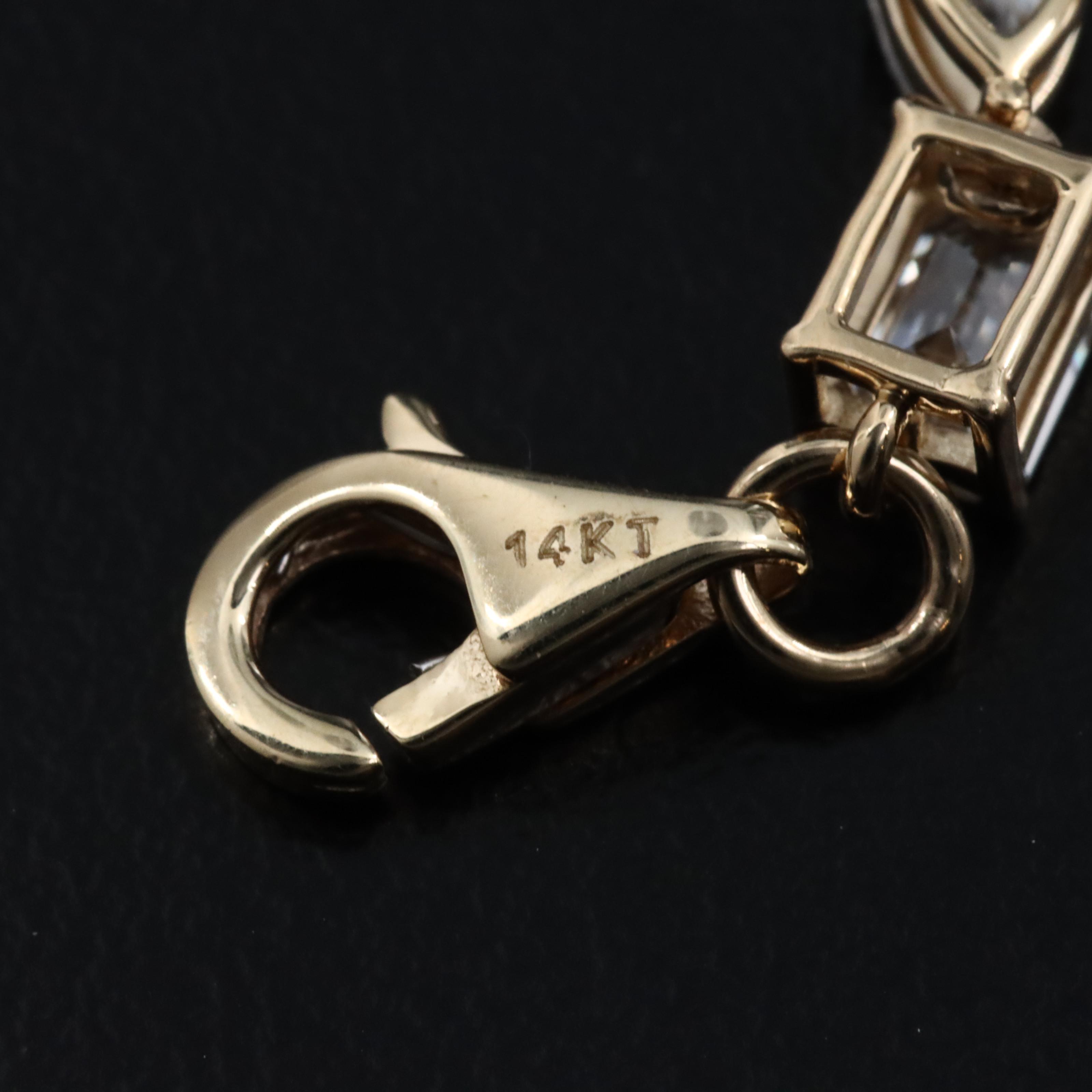 14K 8.54 CTW Lab Grown Diamond Bracelet