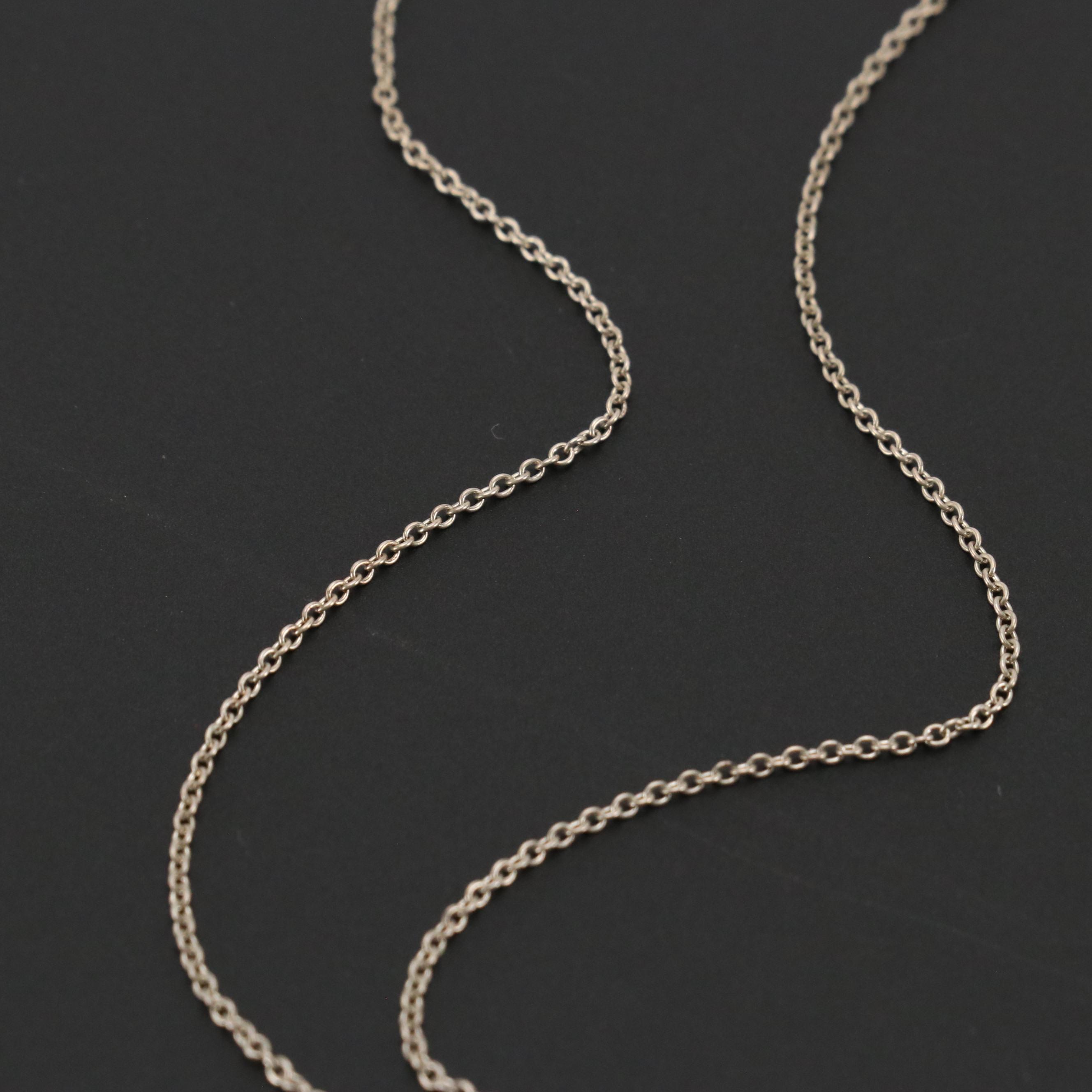 Elsa Peretti for Tiffany & Co. Sterling Eternal Circle Pendant Necklace