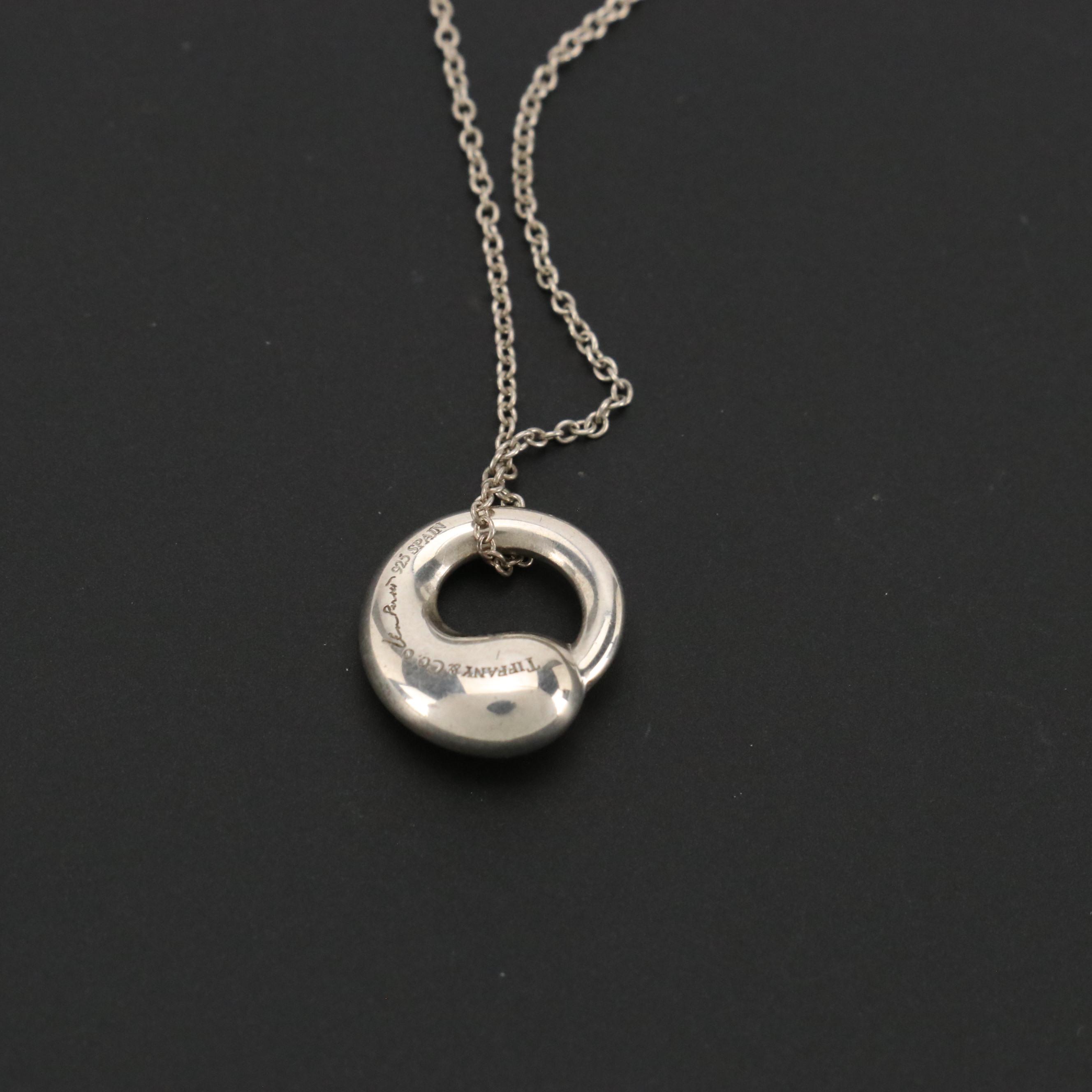 Elsa Peretti for Tiffany & Co. Sterling Eternal Circle Pendant Necklace