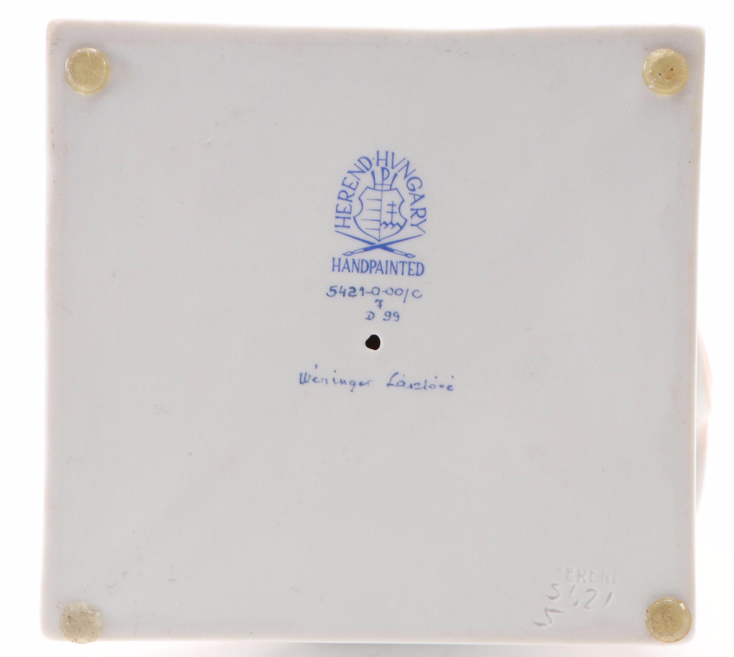 Lászlóné Wéninger for Herend "Madonna and Child" Porcelain Figurine, 1999