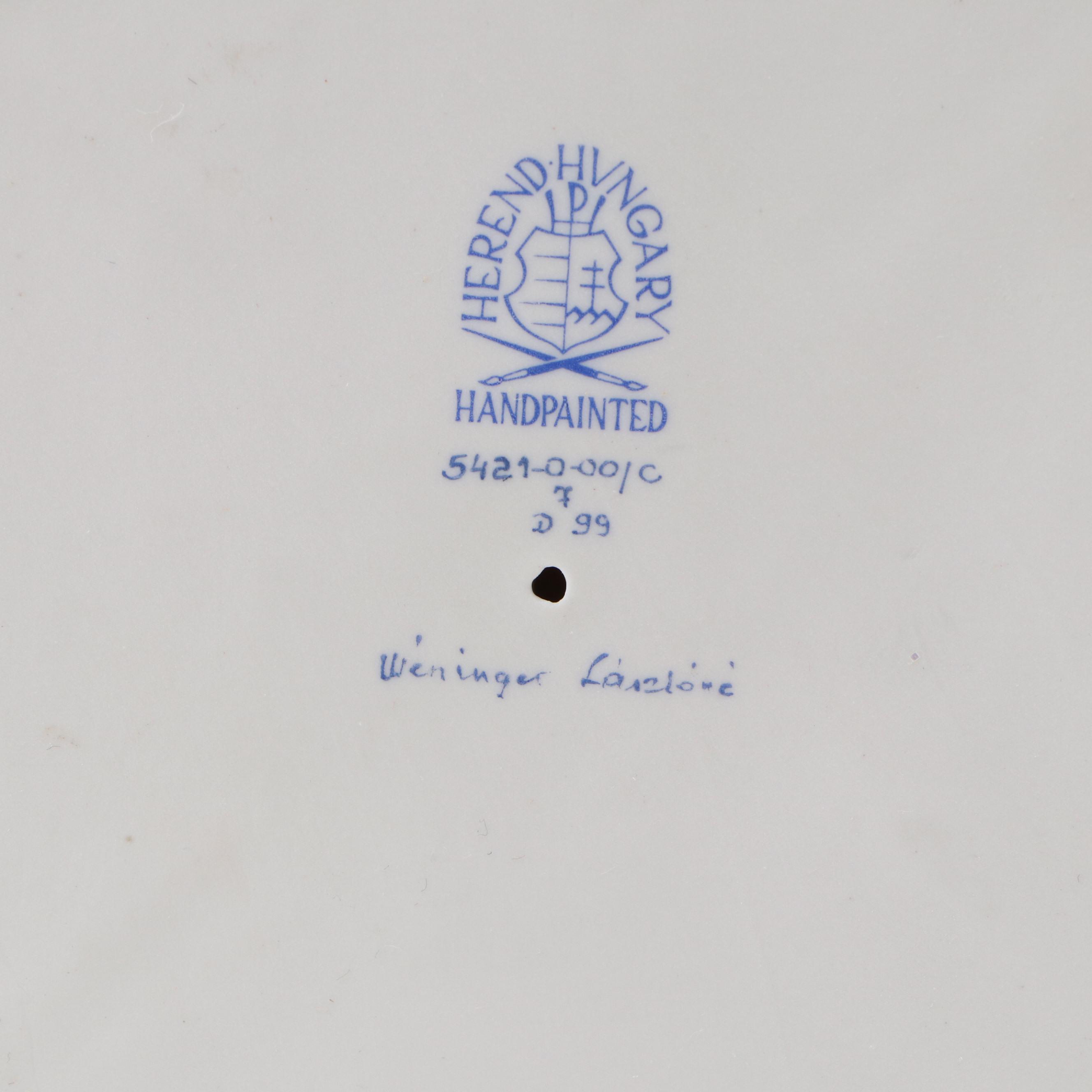 Lászlóné Wéninger for Herend "Madonna and Child" Porcelain Figurine, 1999