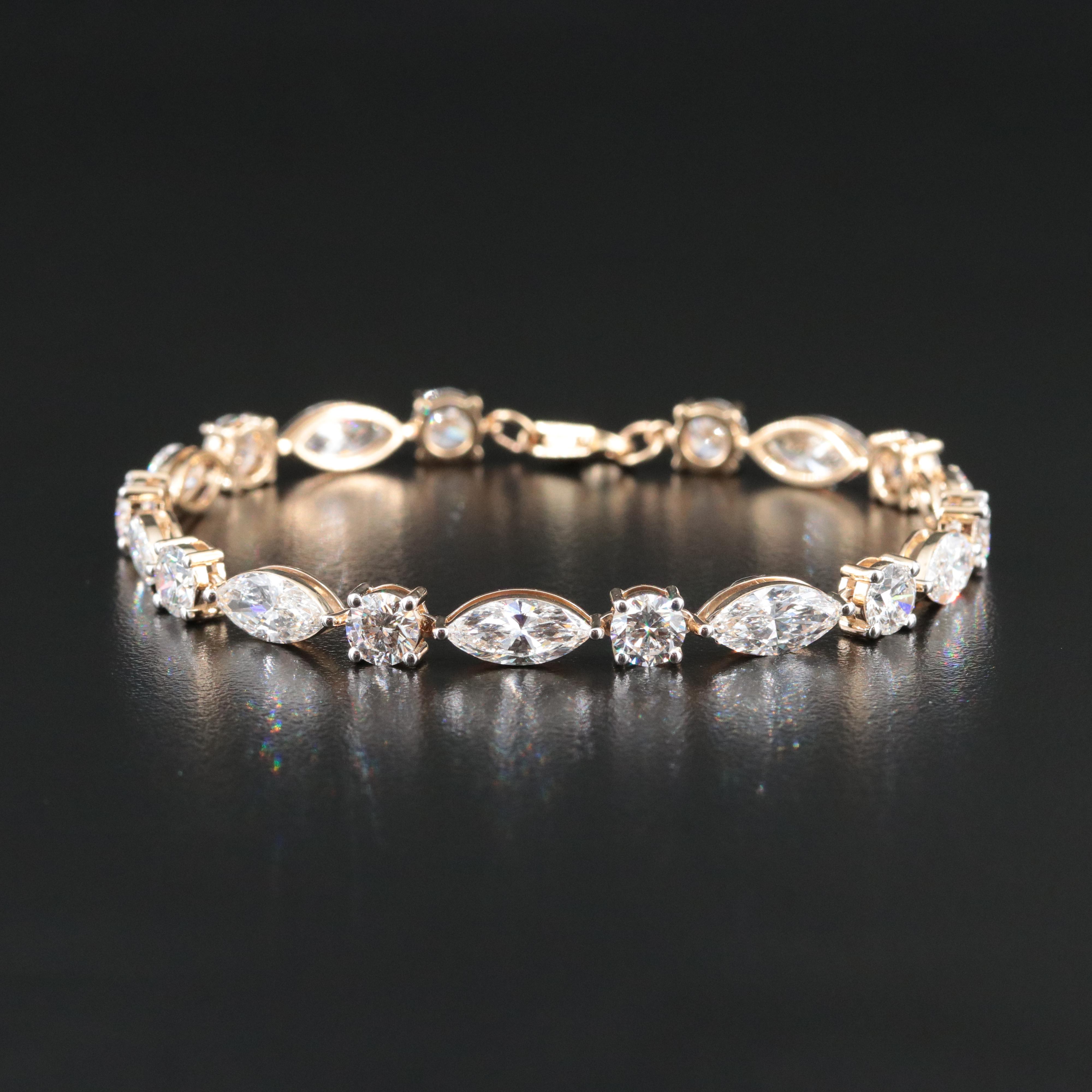 14K 14.00 CTW Lab Grown Diamond Bracelet