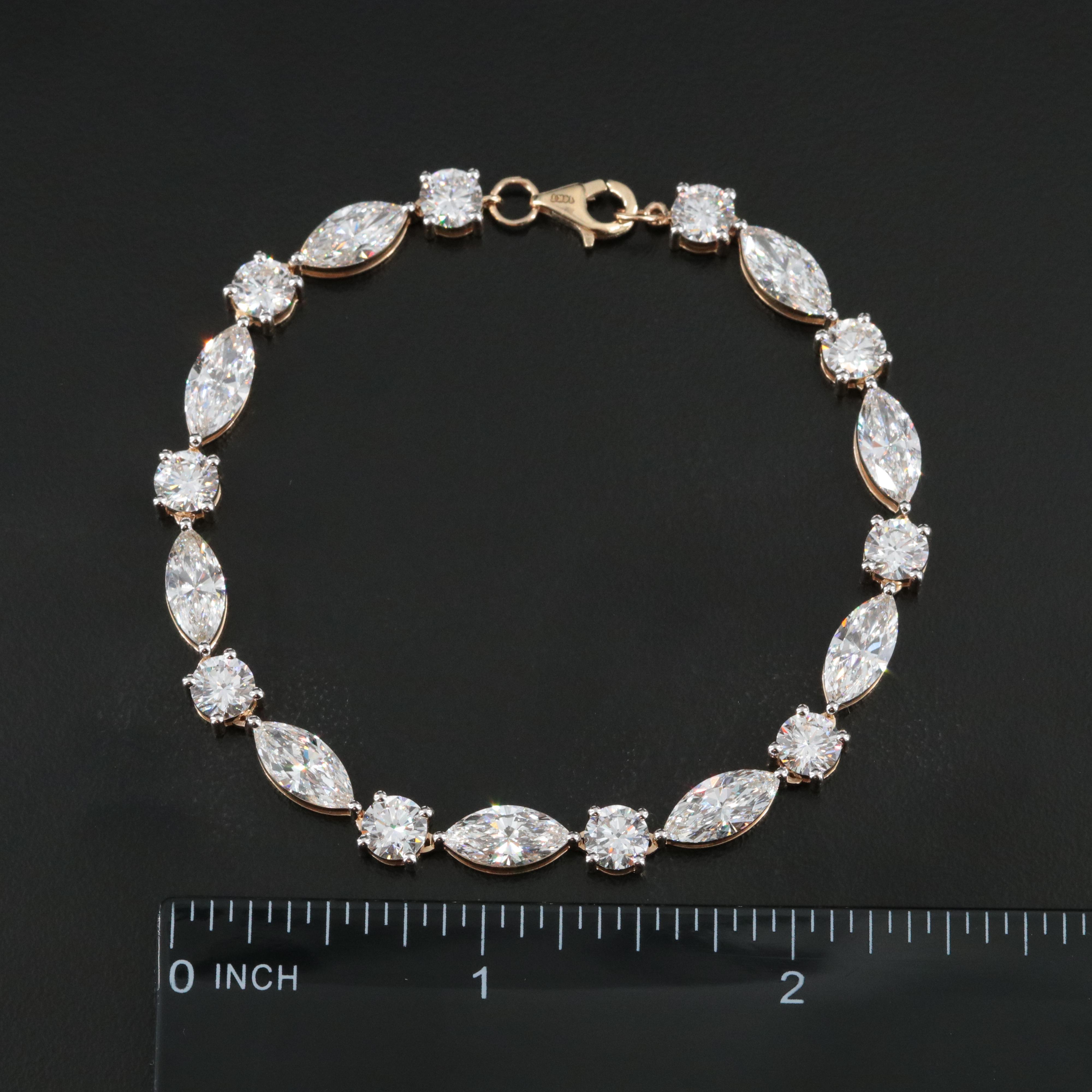 14K 14.00 CTW Lab Grown Diamond Bracelet