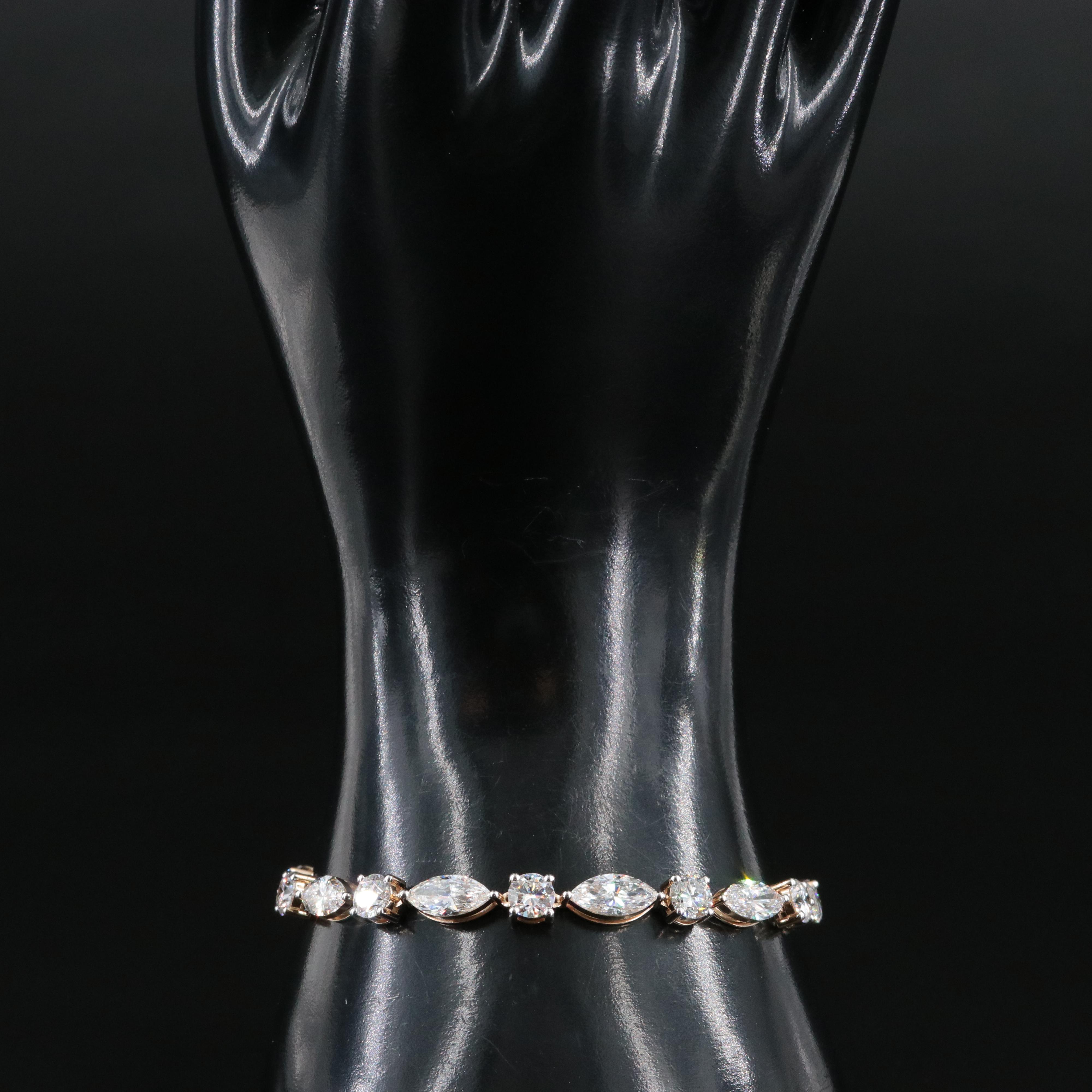 14K 14.00 CTW Lab Grown Diamond Bracelet