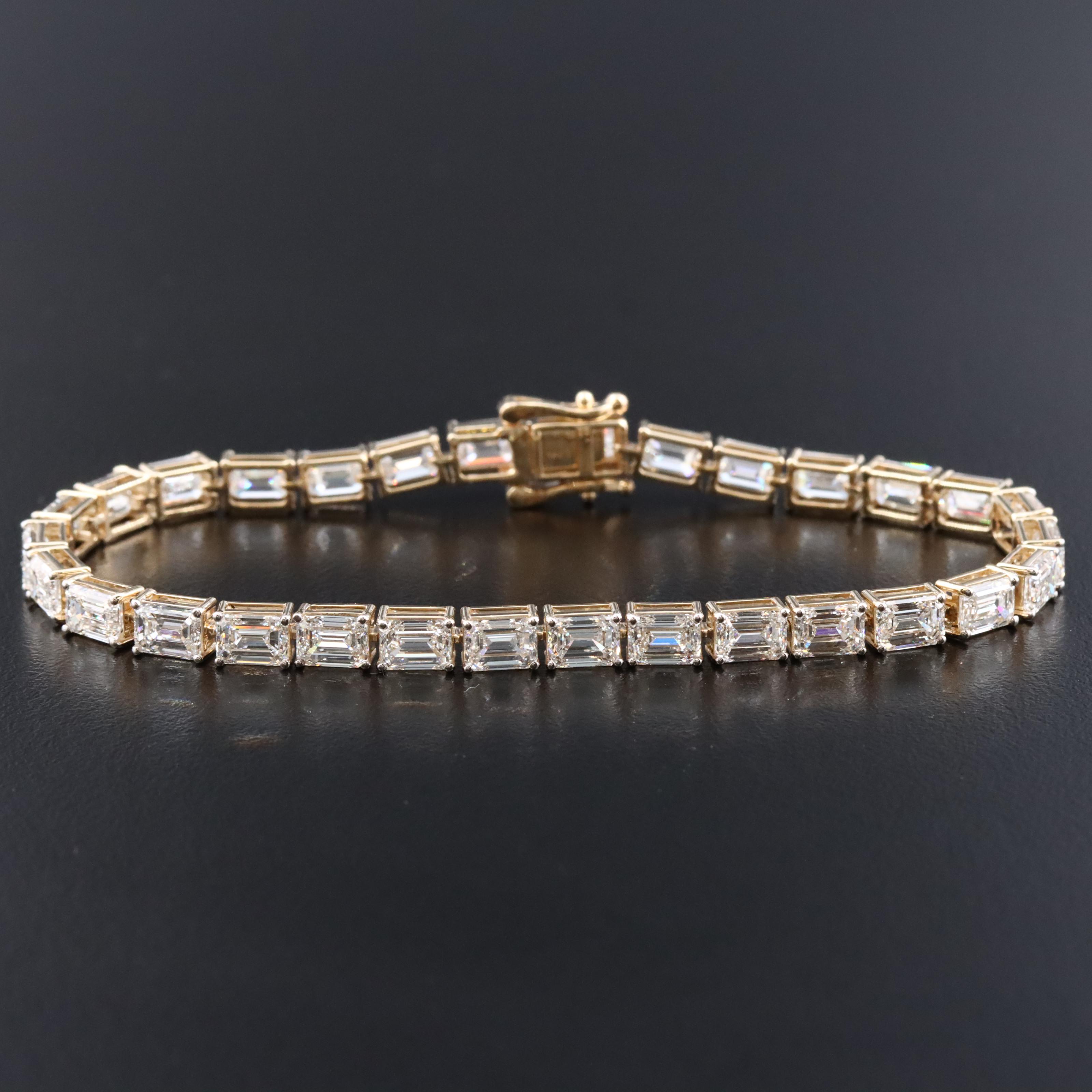14K 14.13 CTW Lab Grown Diamond Line Bracelet