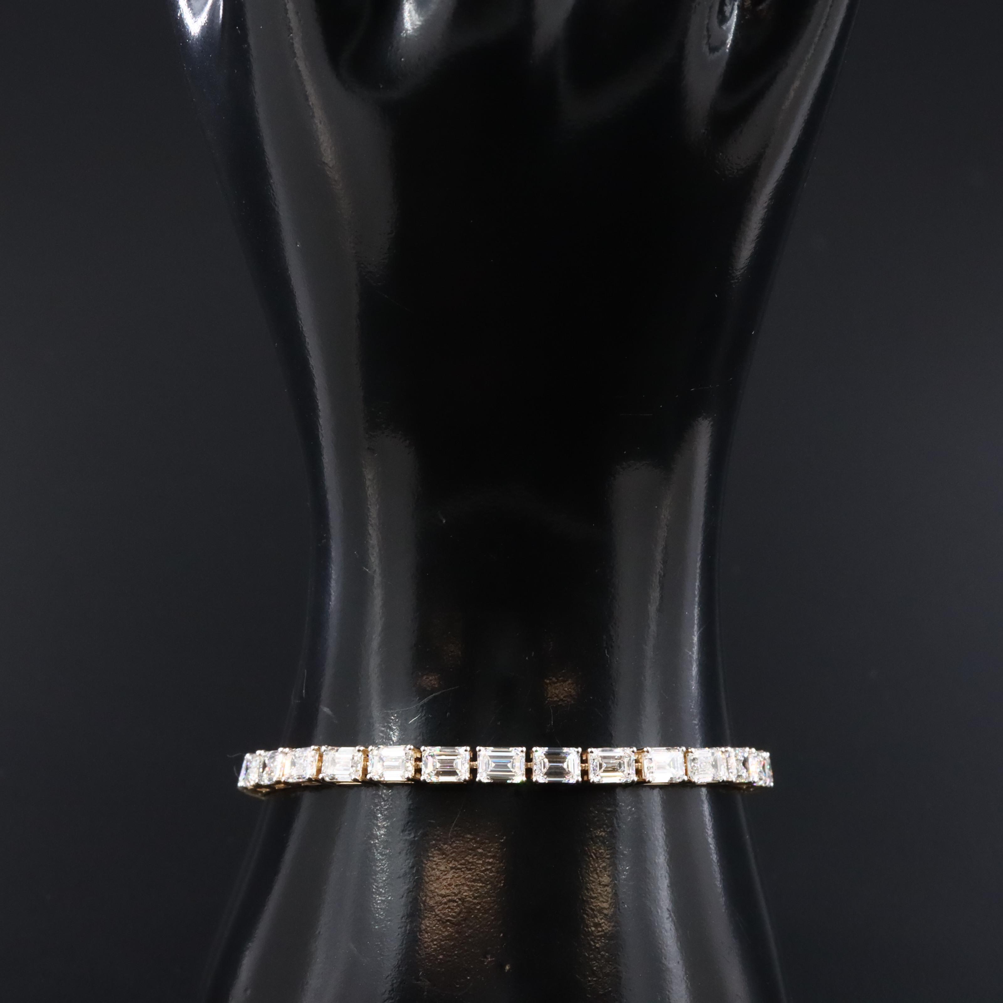 14K 14.13 CTW Lab Grown Diamond Line Bracelet