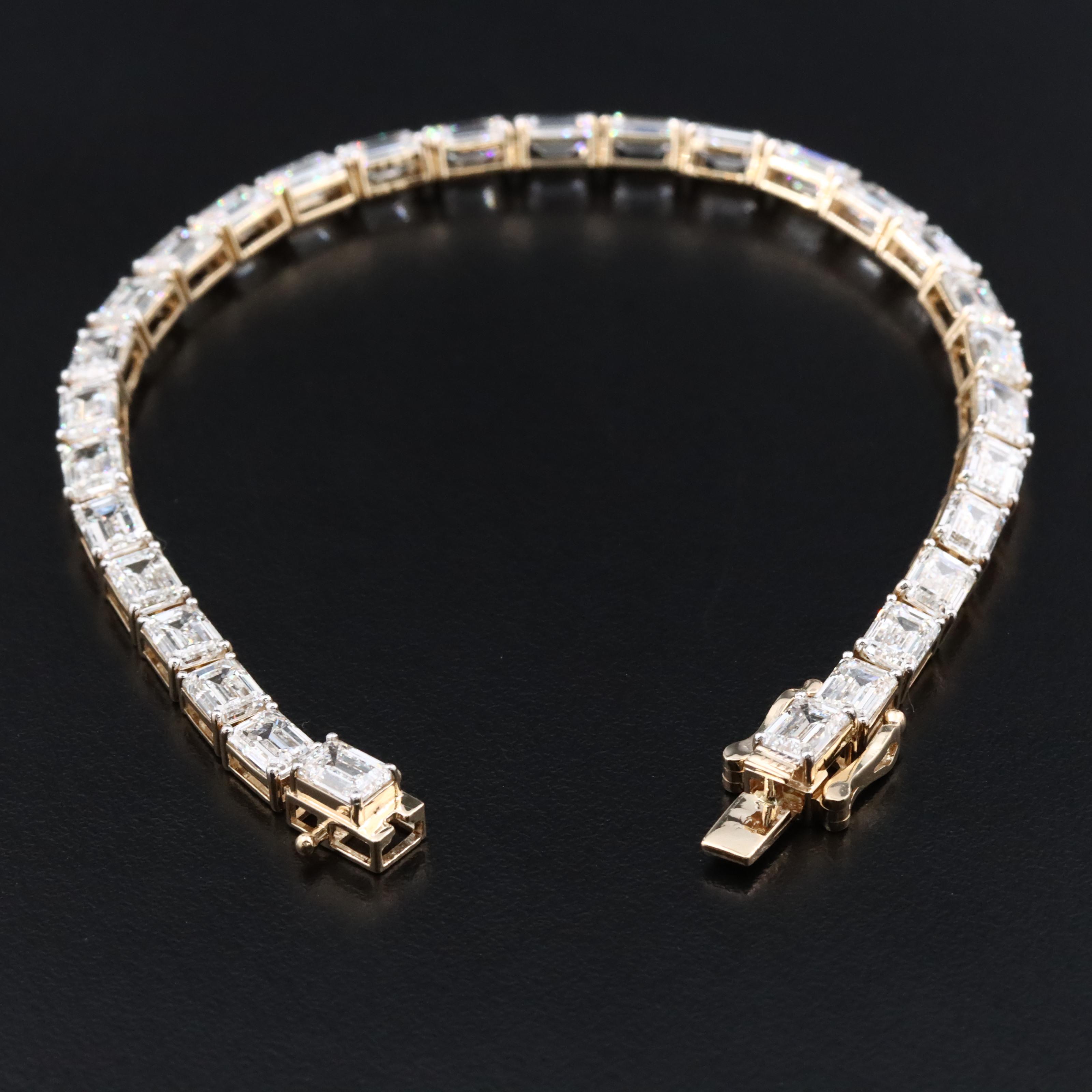 14K 14.13 CTW Lab Grown Diamond Line Bracelet