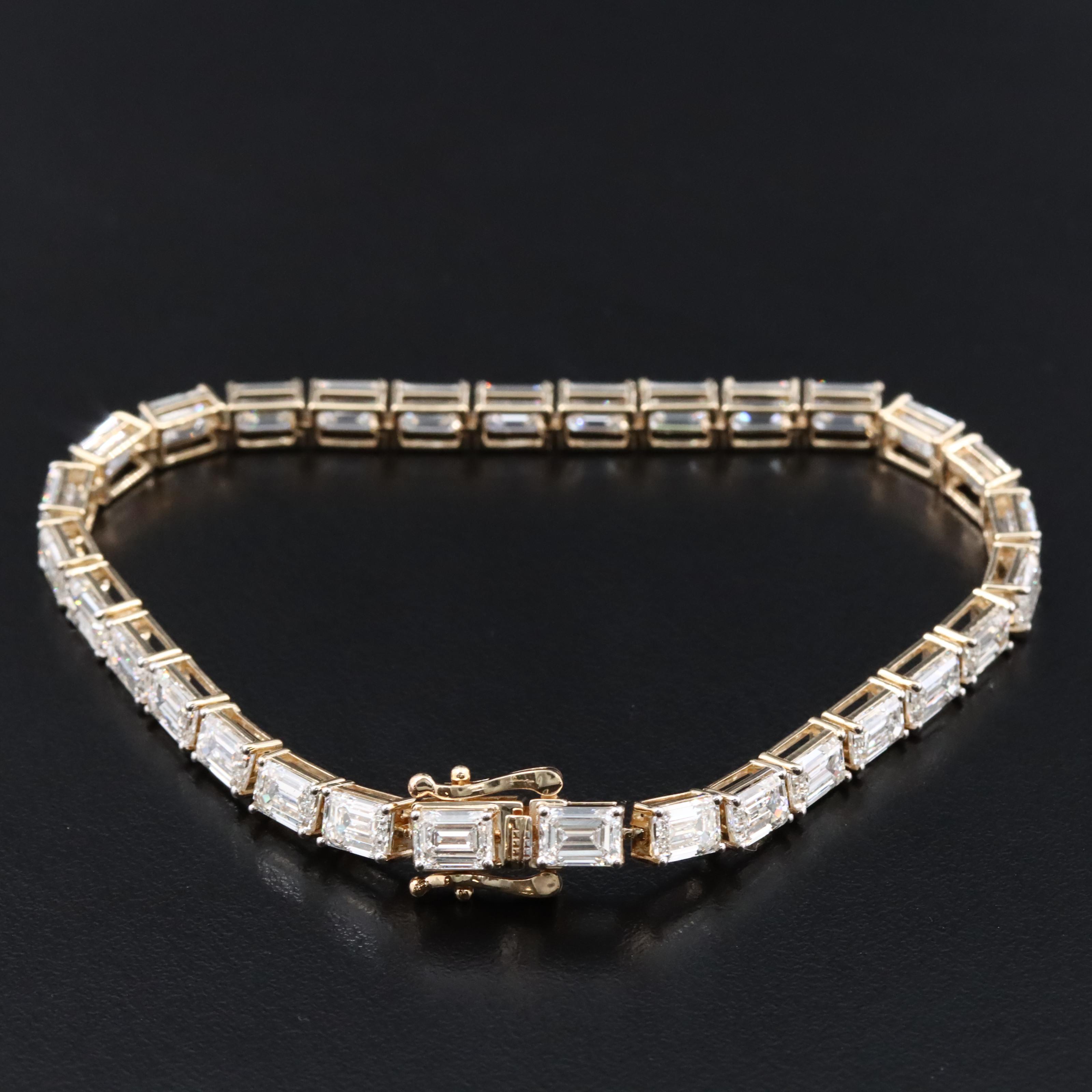 14K 14.13 CTW Lab Grown Diamond Line Bracelet