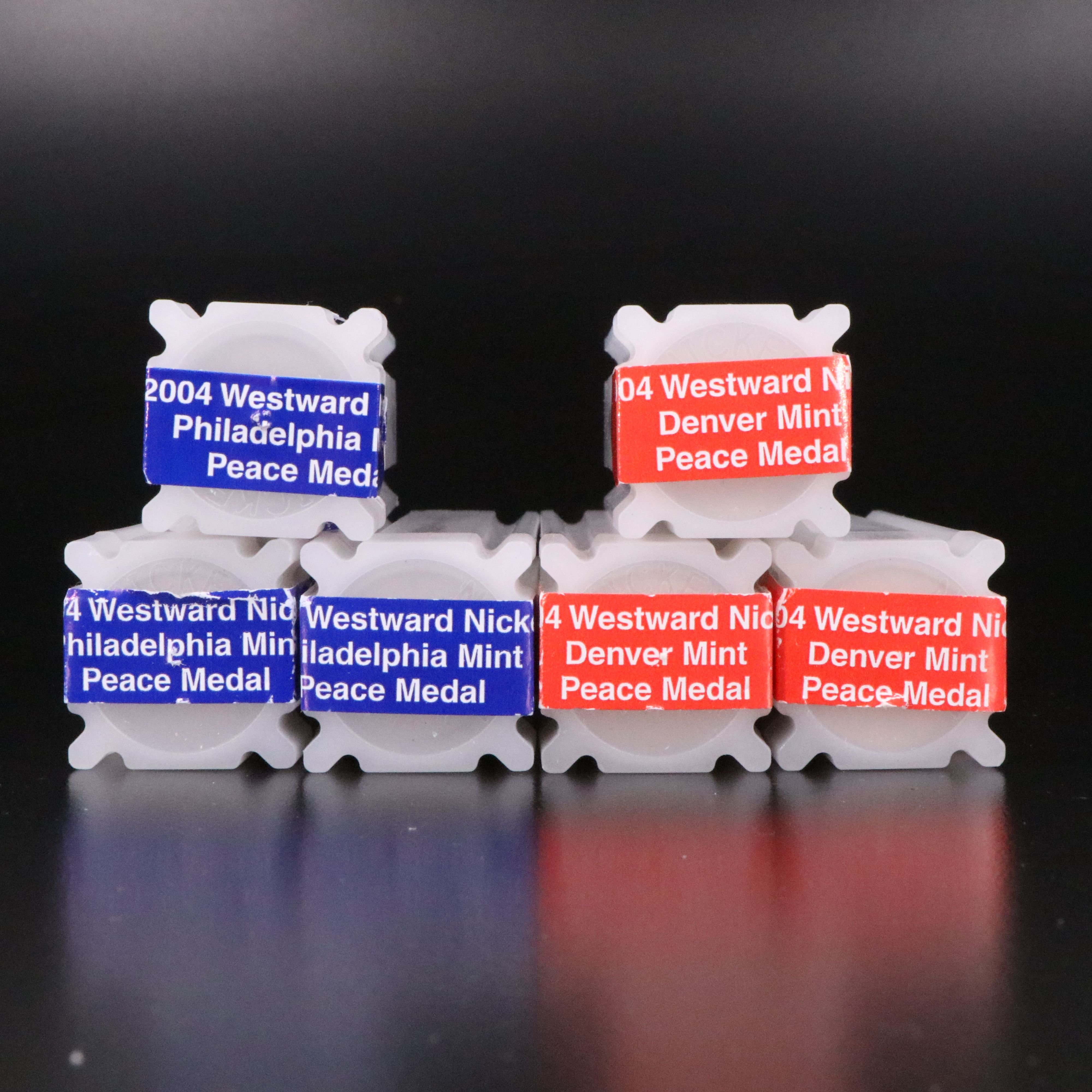 Six Rolls of Westward Journey, Peace Medal Jefferson Nickels