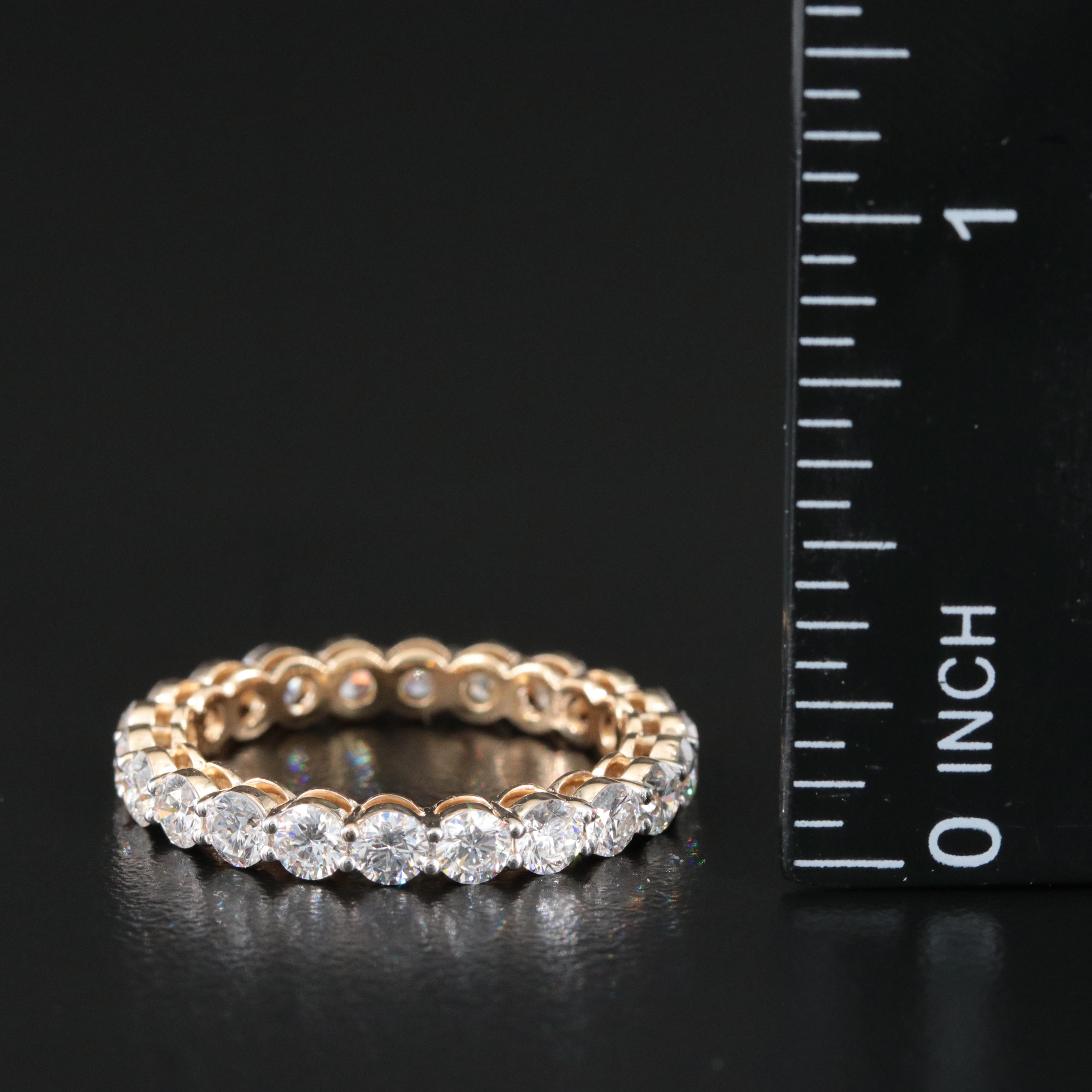 14K 2.20 CTW Lab Grown Diamond Eternity Band