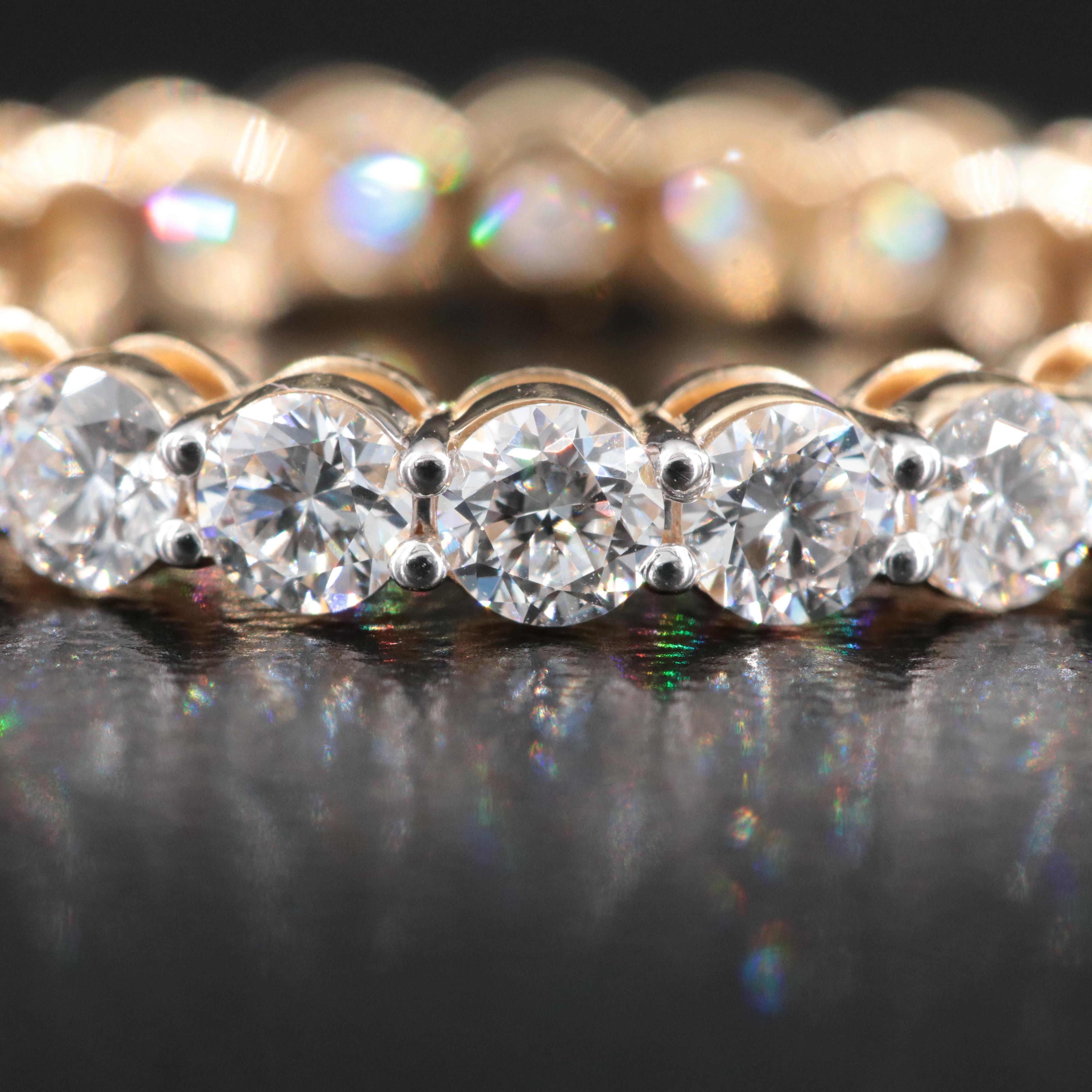 14K 2.20 CTW Lab Grown Diamond Eternity Band