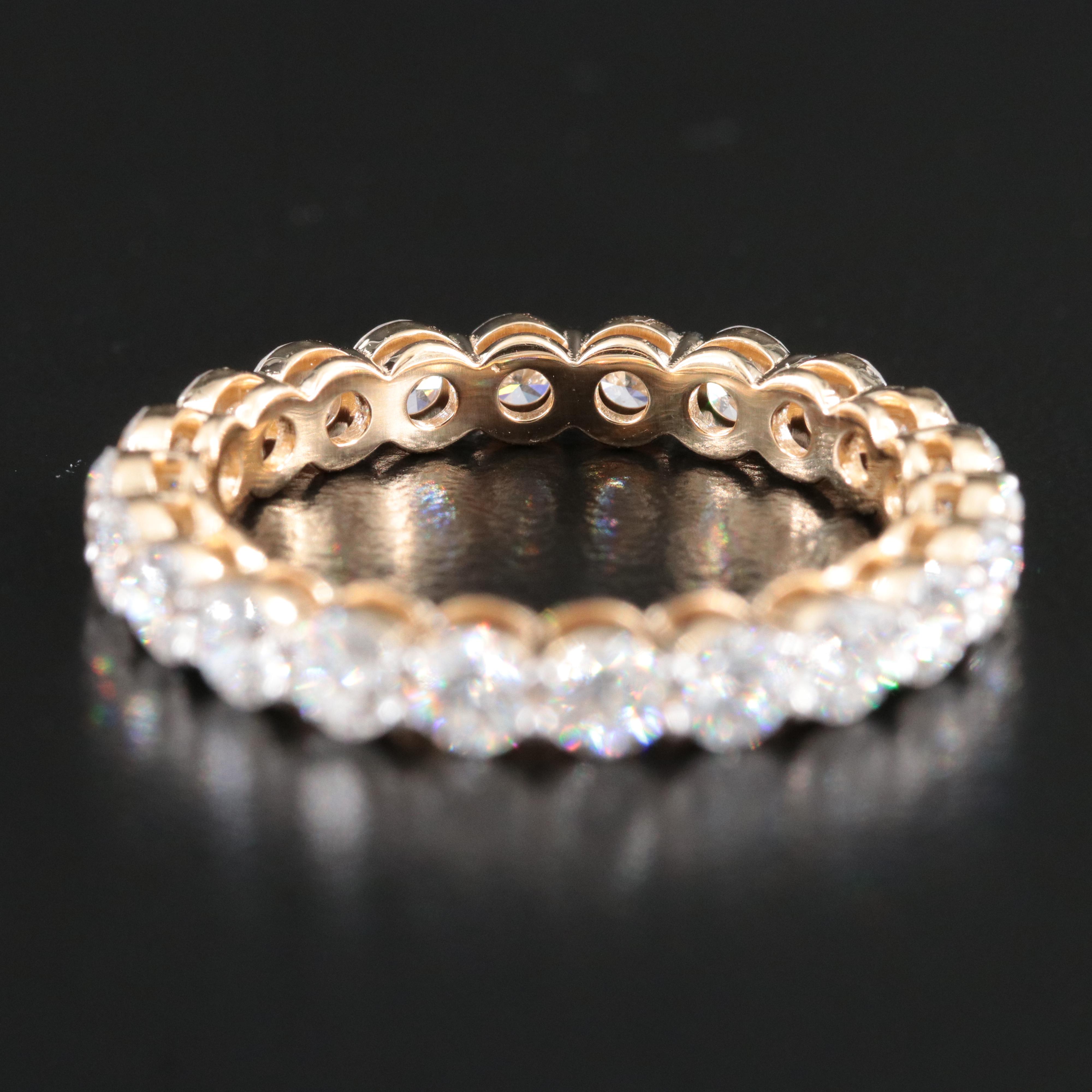 14K 2.20 CTW Lab Grown Diamond Eternity Band