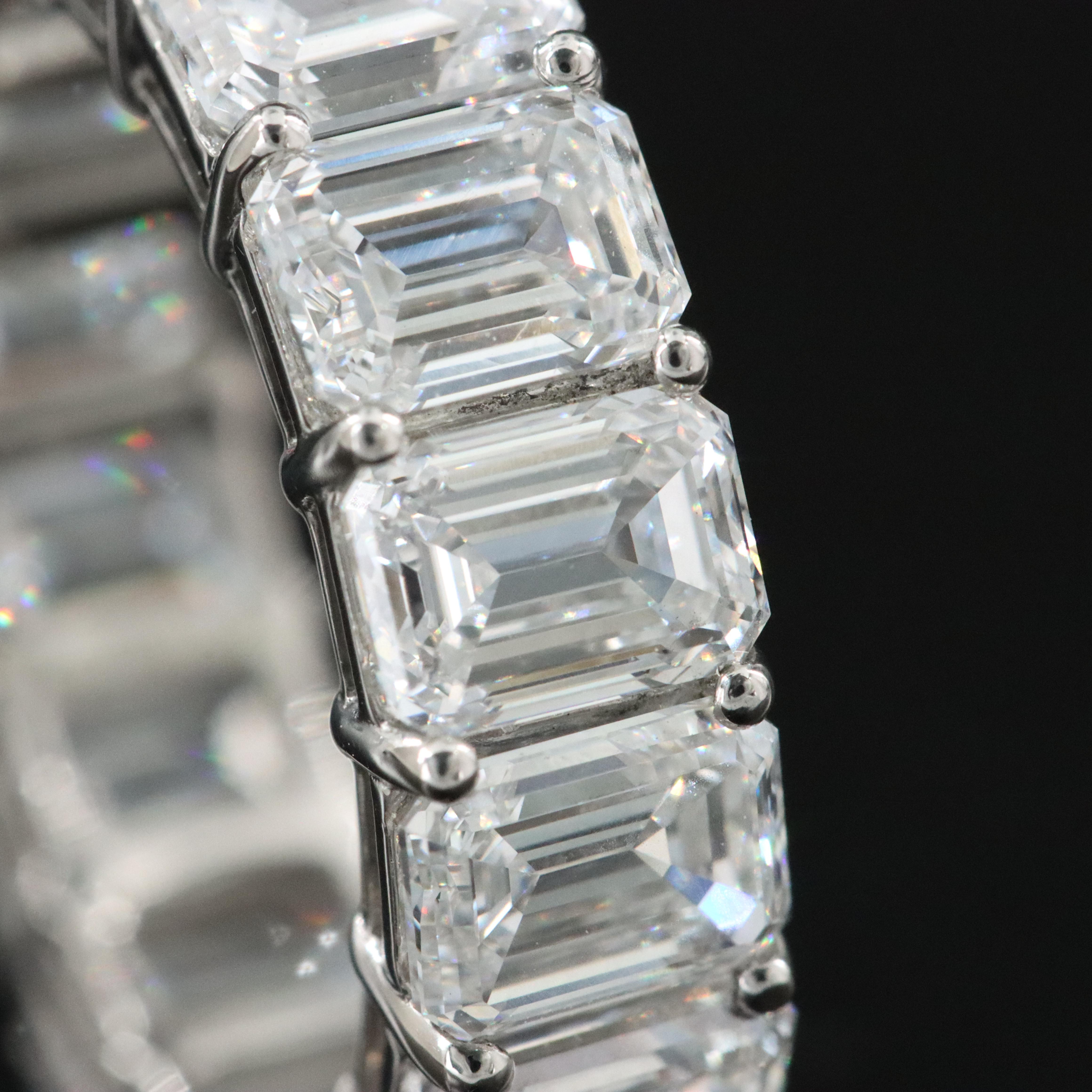 Platinum 9.70 CTW Lab Grown Diamond Eternity Band