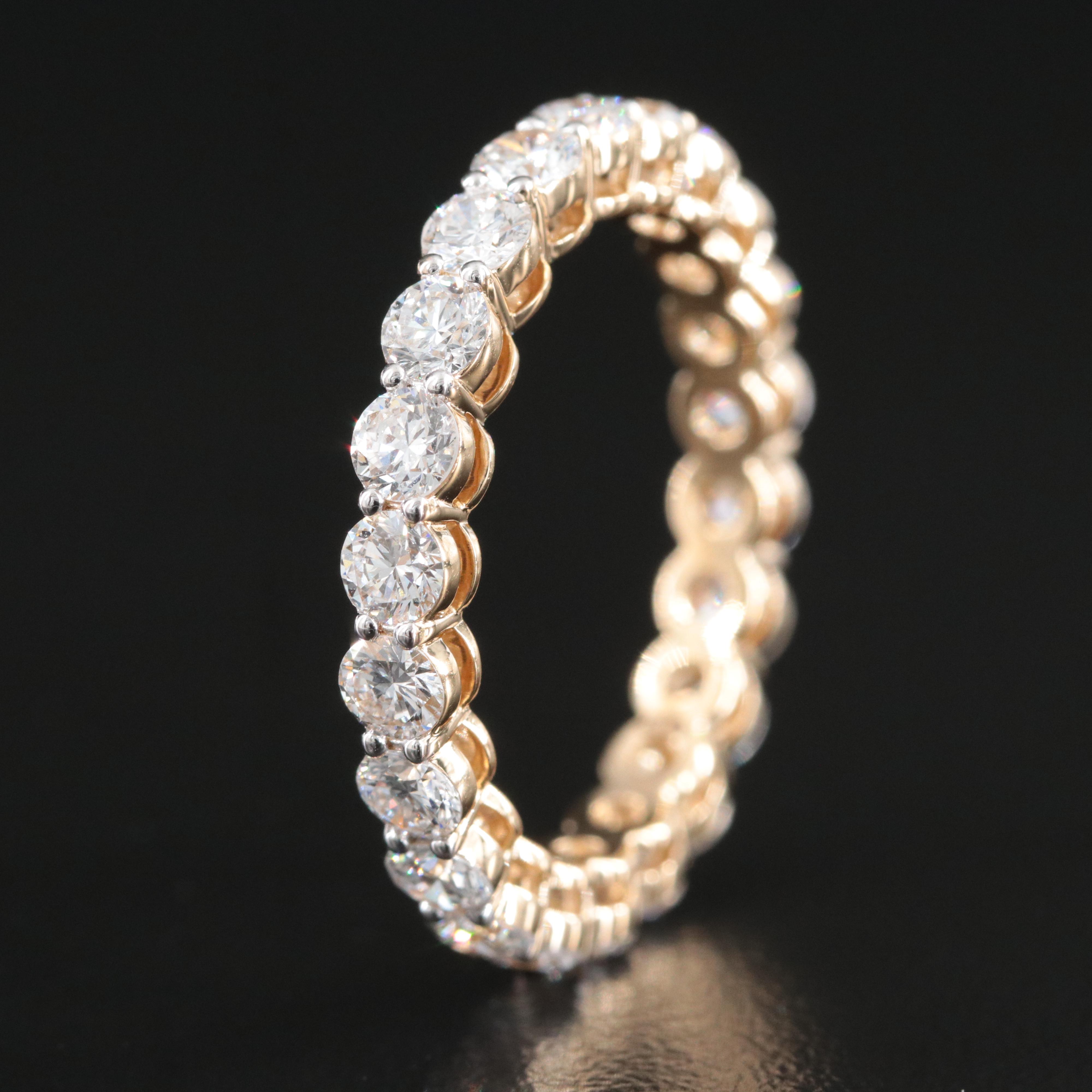 14K 2.23 CTW Lab Grown Diamond Eternity Band