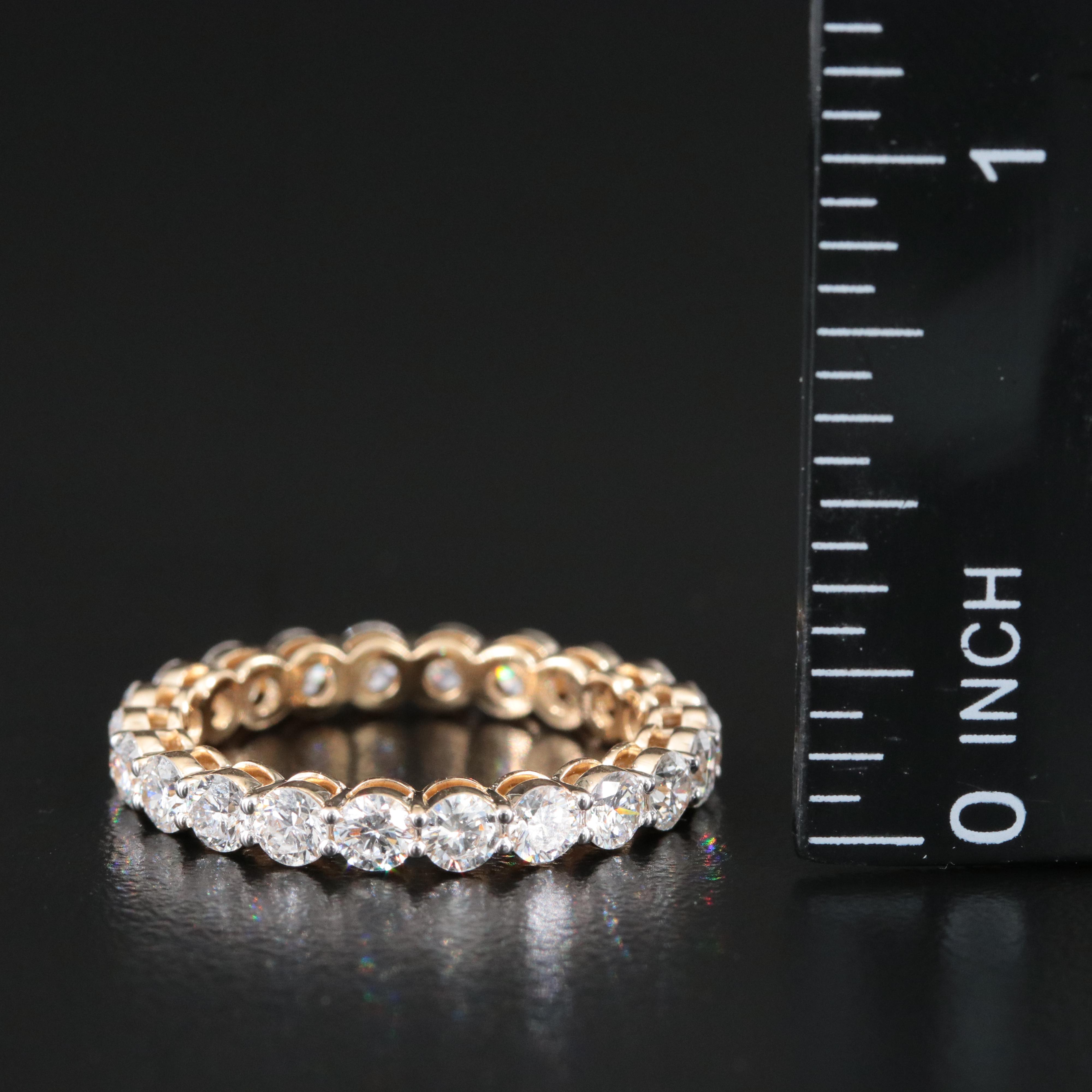14K 2.23 CTW Lab Grown Diamond Eternity Band