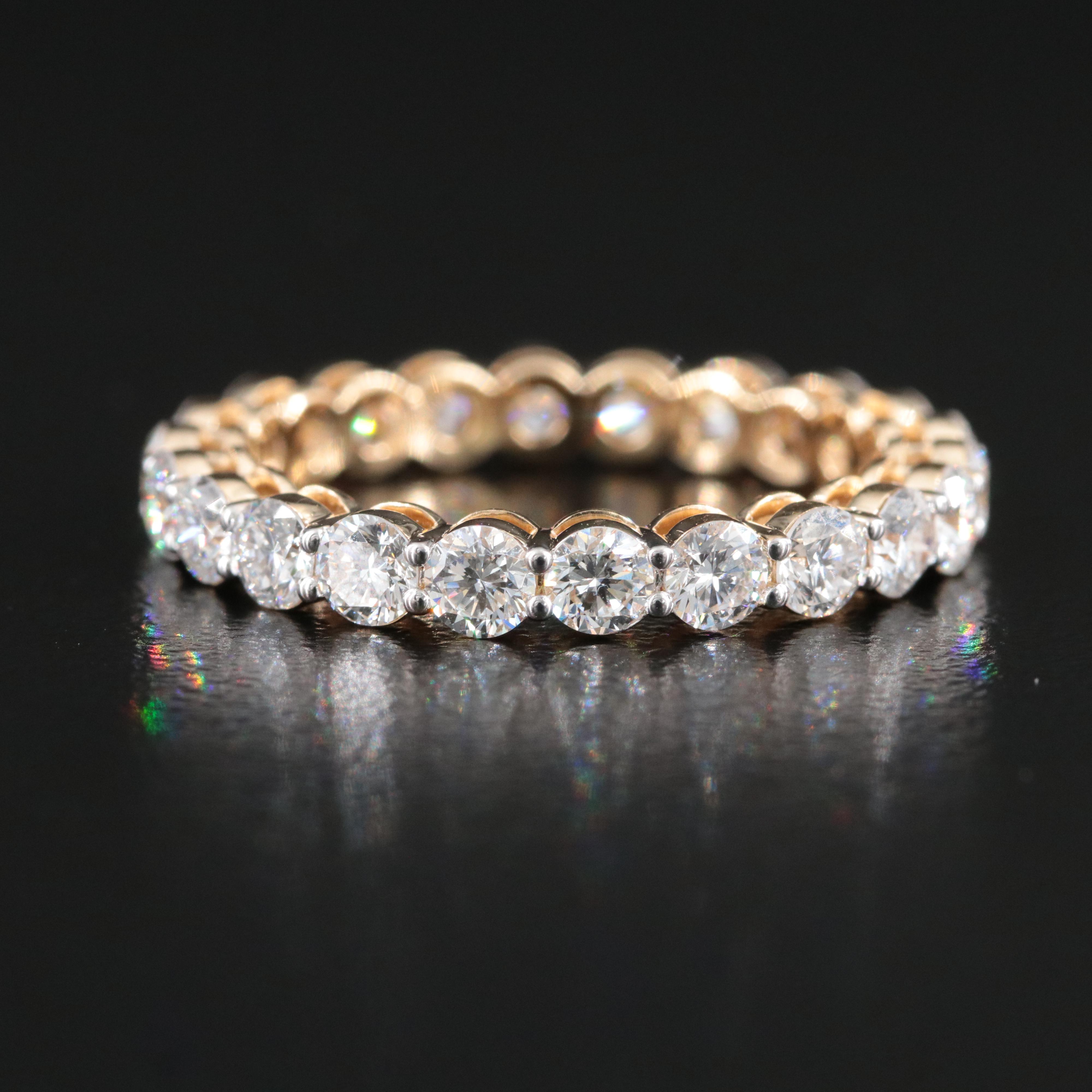 14K 2.23 CTW Lab Grown Diamond Eternity Band