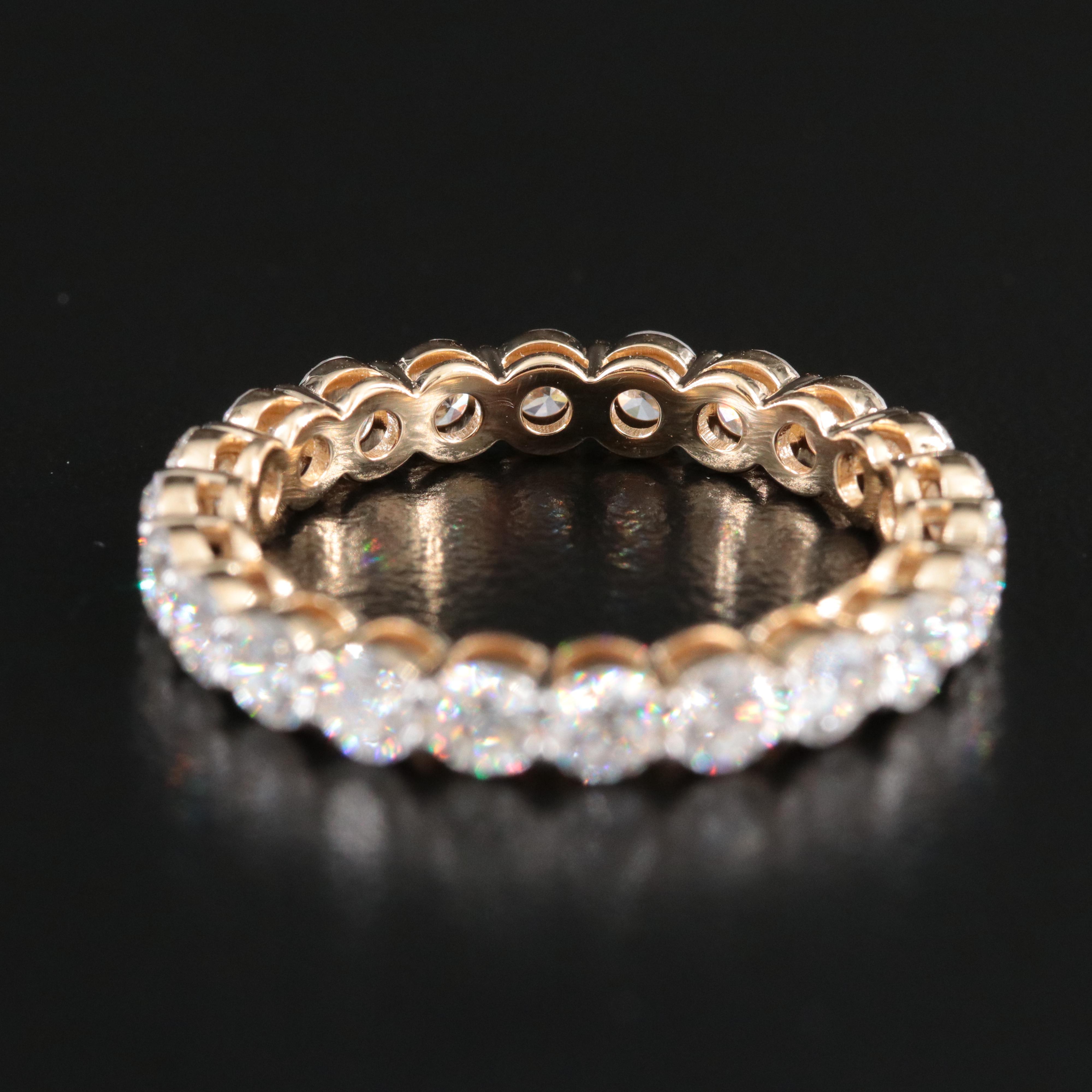 14K 2.23 CTW Lab Grown Diamond Eternity Band