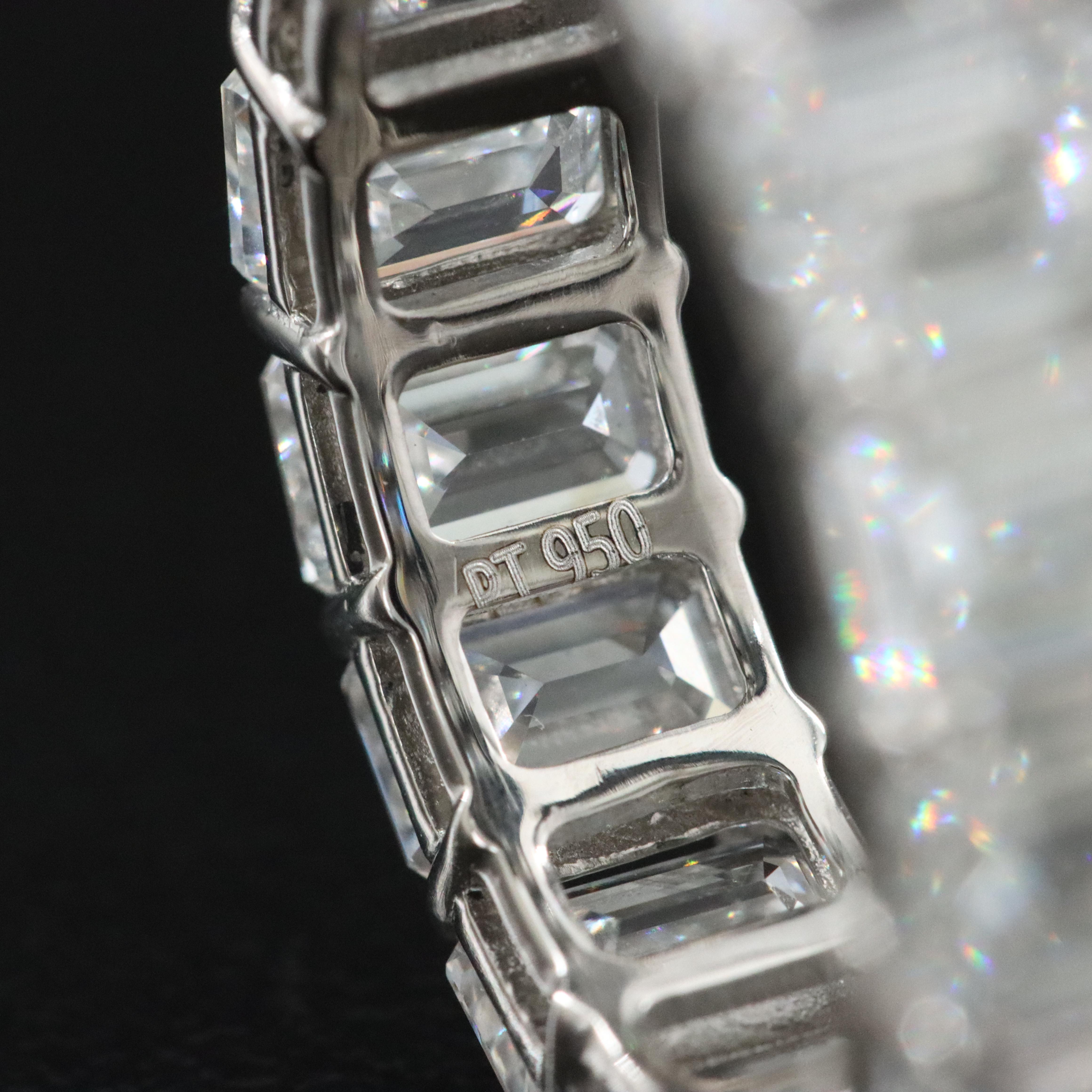 Platinum 9.70 CTW Lab Grown Diamond Eternity Band