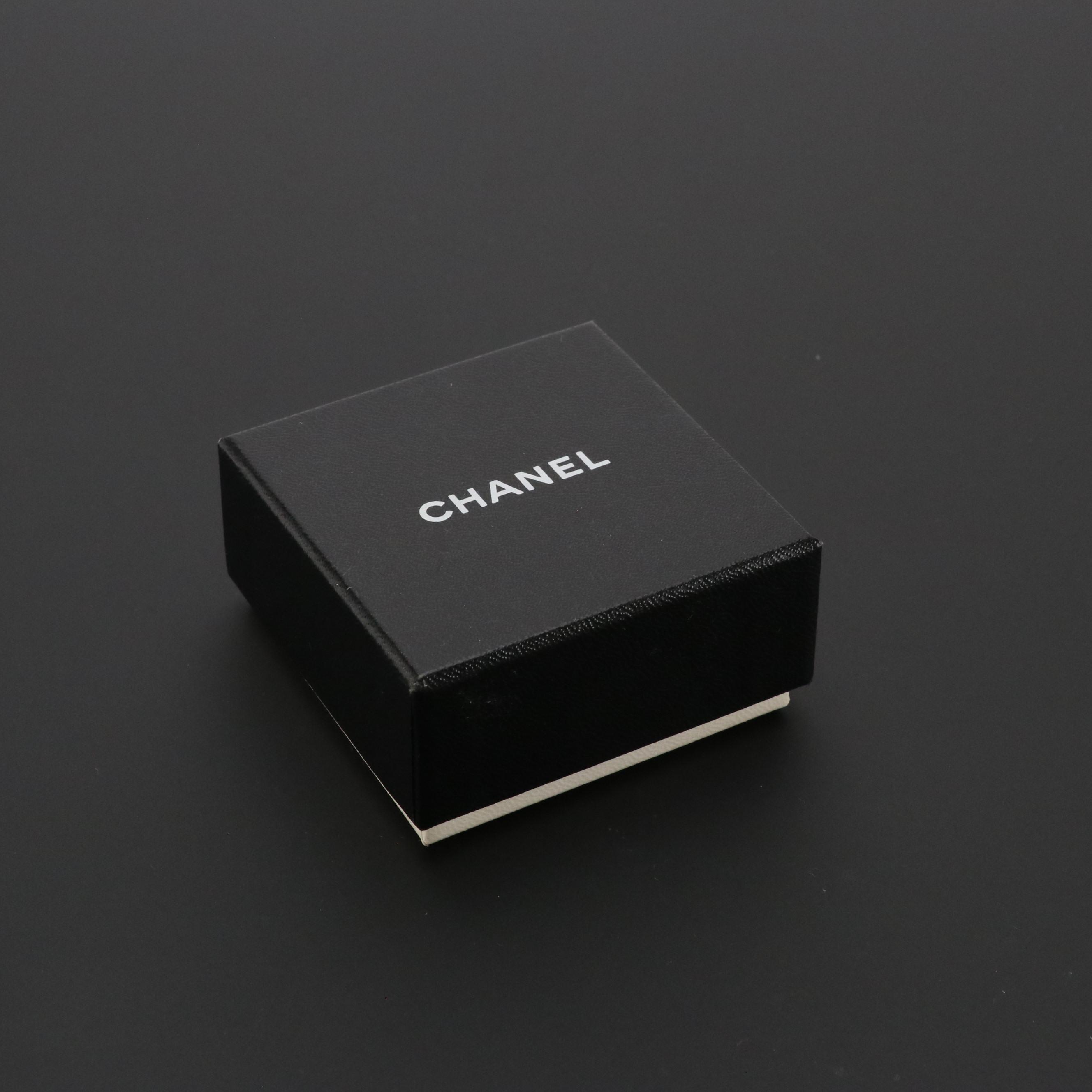 Chanel CC Imitation Pearl Clip Earrings