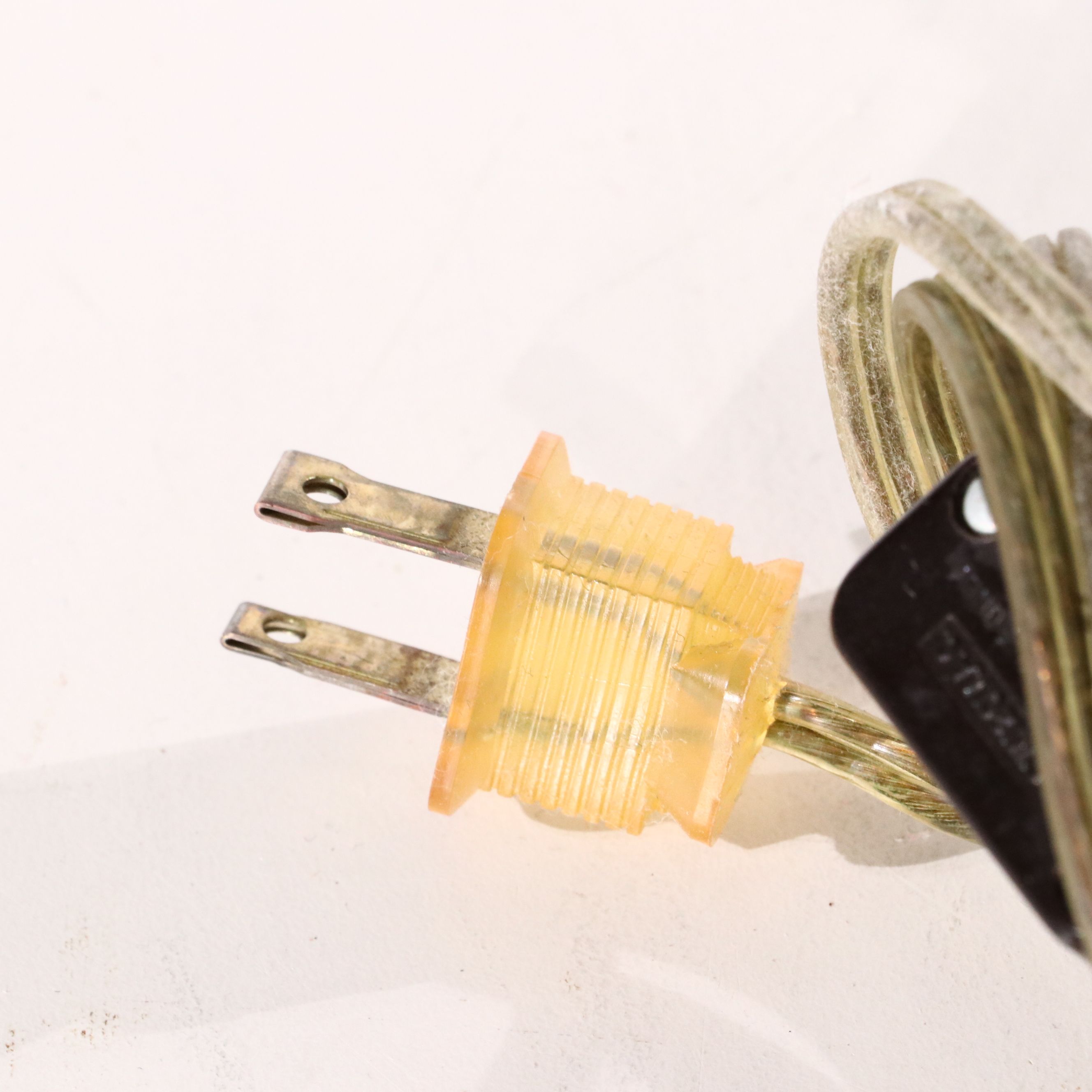 E. F. Chapman Bronzed Metal & Seed Glass Table Lamps with Coolie Shades, 1988