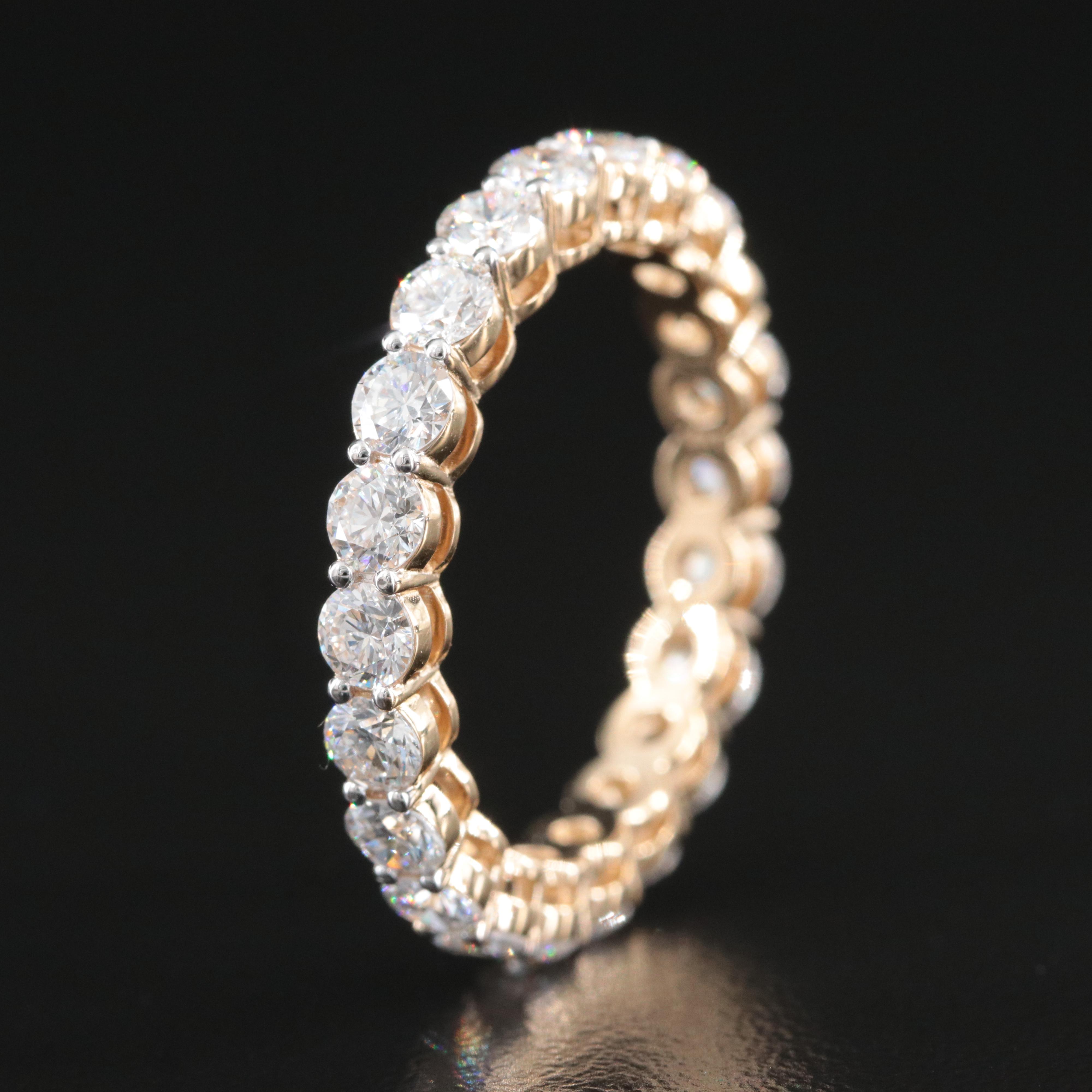 14K 2.21 CTW Lab Grown Diamond Eternity Band
