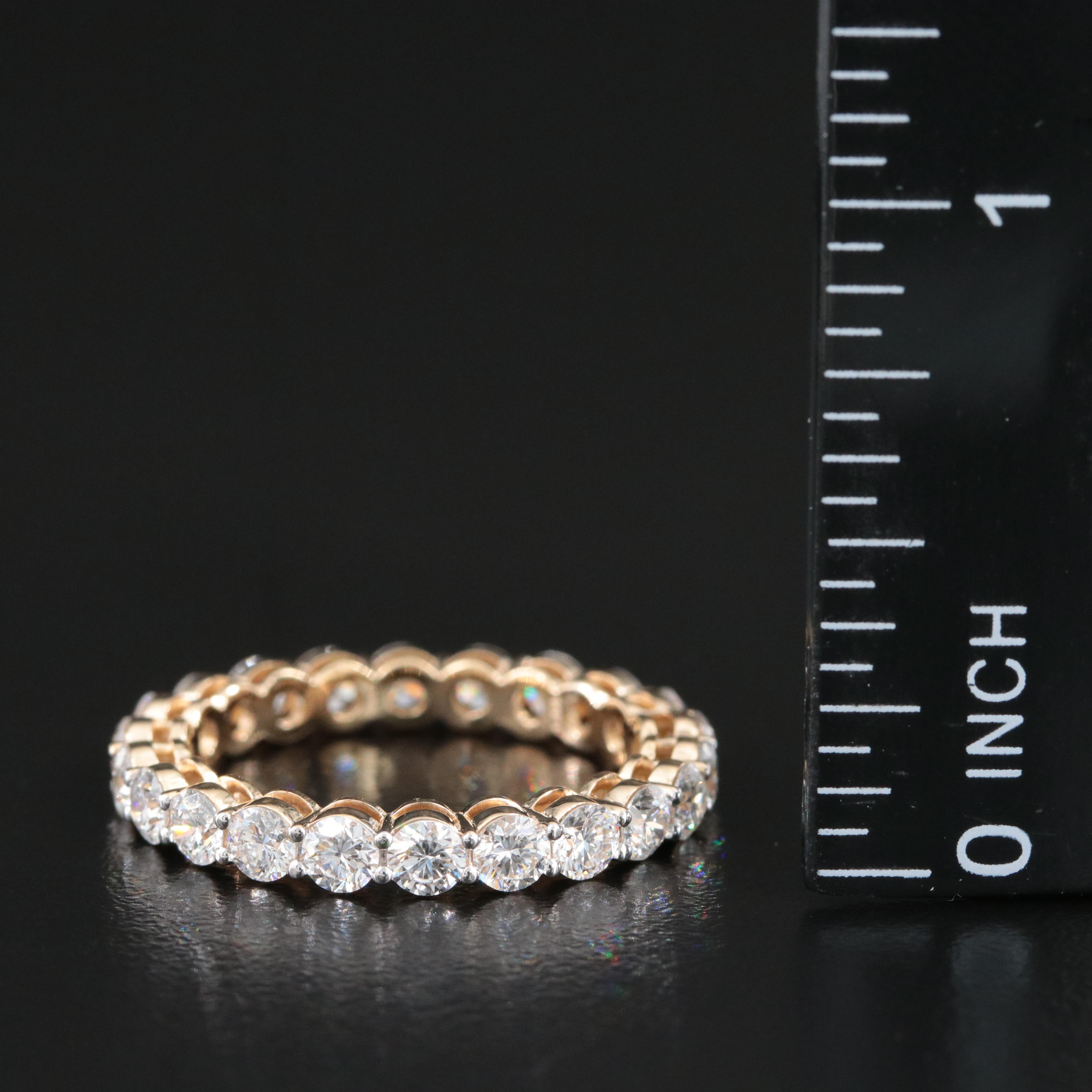 14K 2.21 CTW Lab Grown Diamond Eternity Band