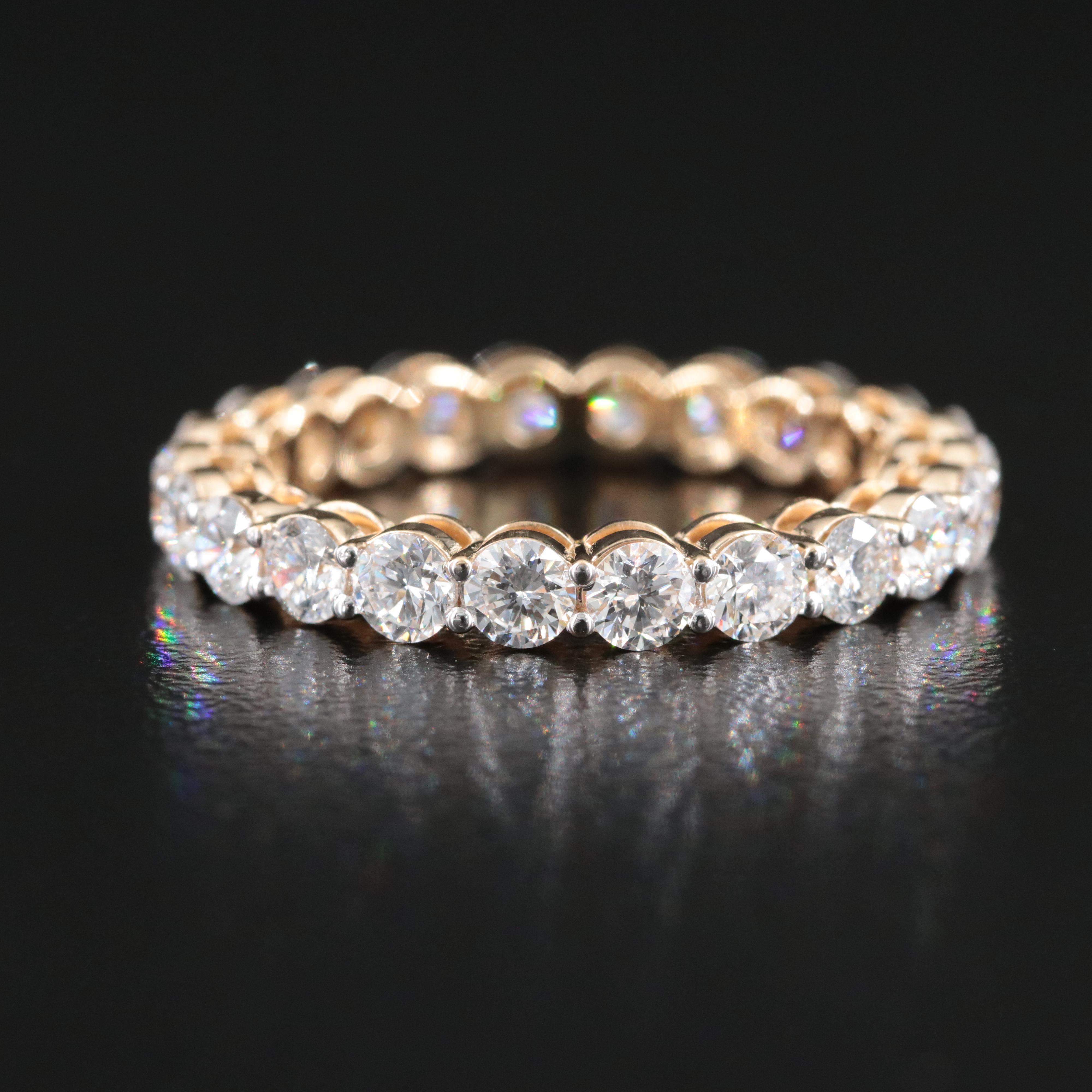 14K 2.21 CTW Lab Grown Diamond Eternity Band