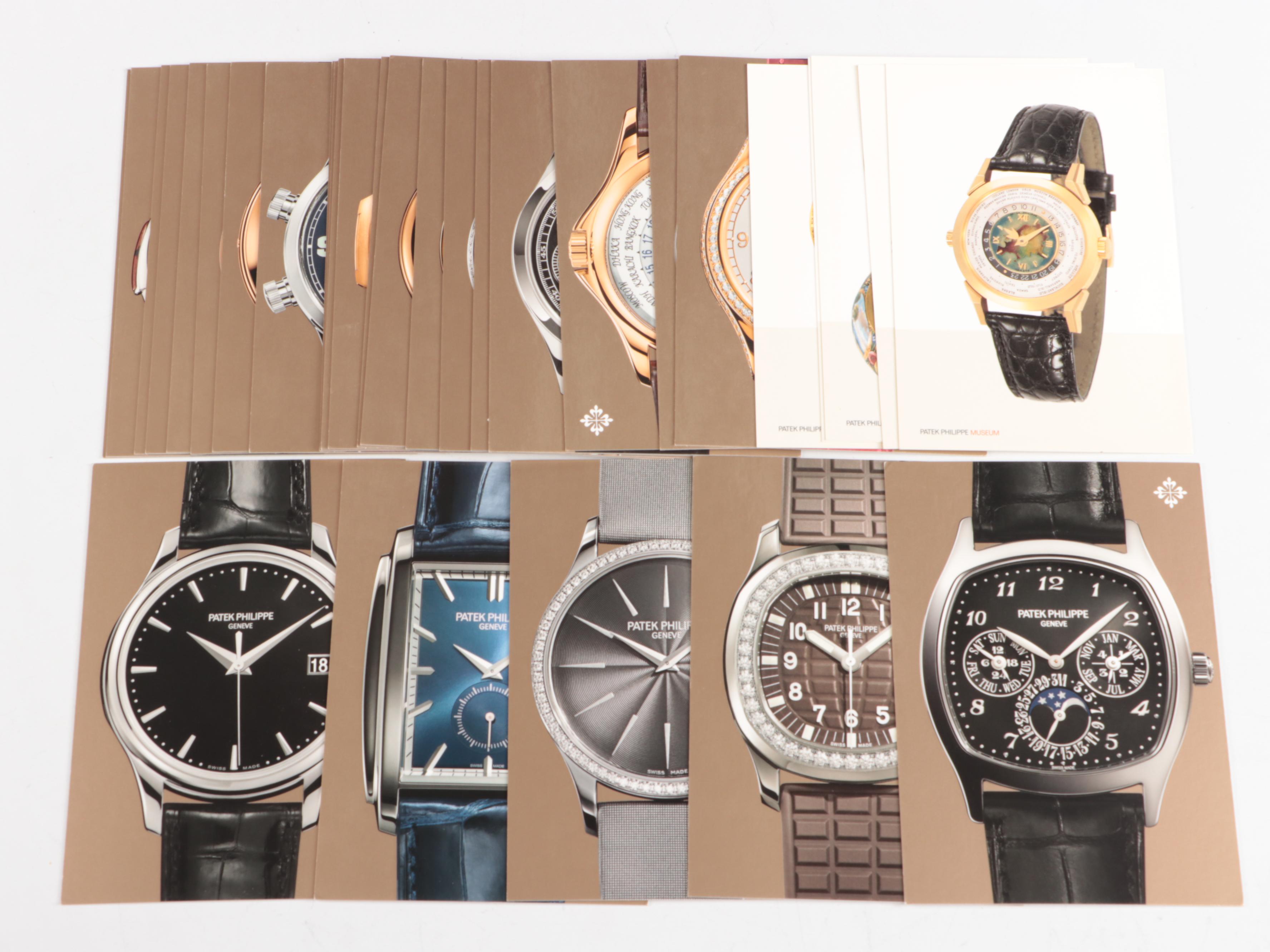 "Patek Philippe Geneve" Watch Catalogs with Postcards