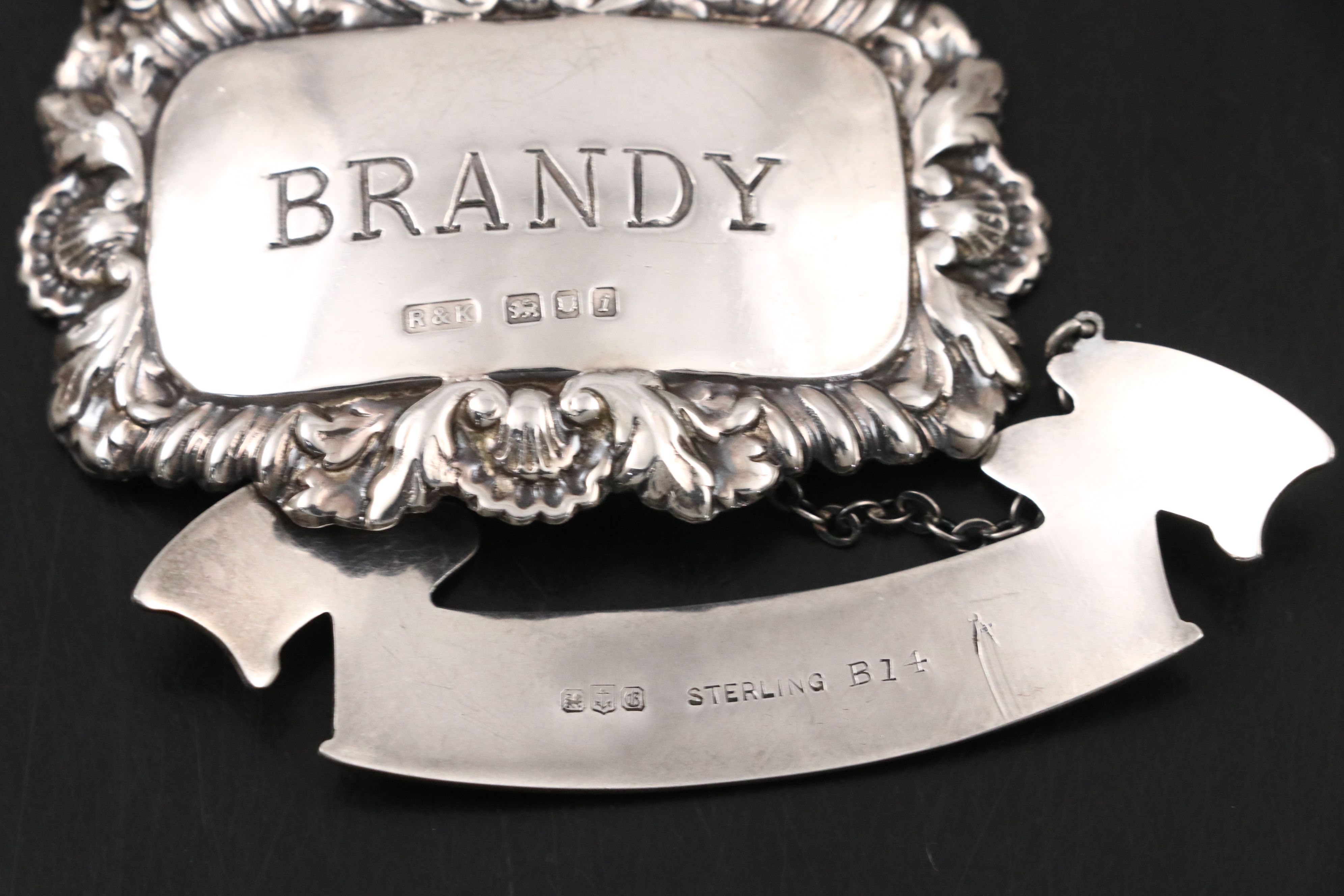 Antique and Vintage Sterling Silver Bottle and Decanter Tags