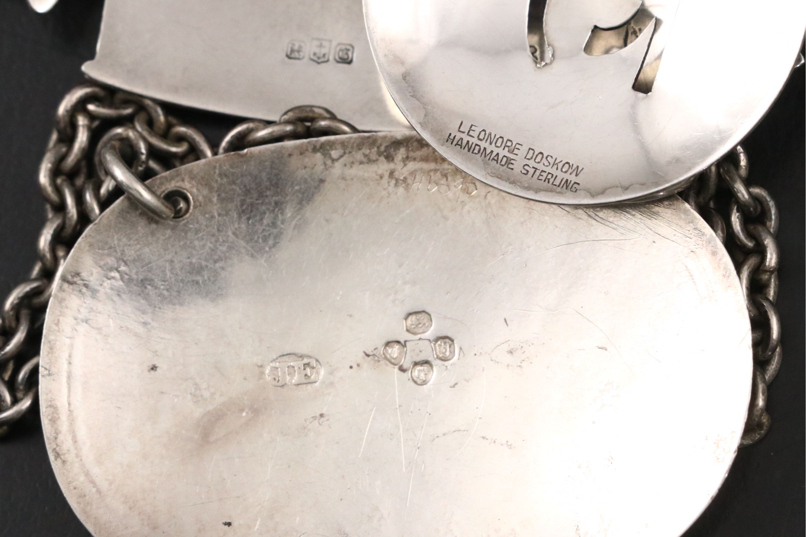 Antique and Vintage Sterling Silver Bottle and Decanter Tags