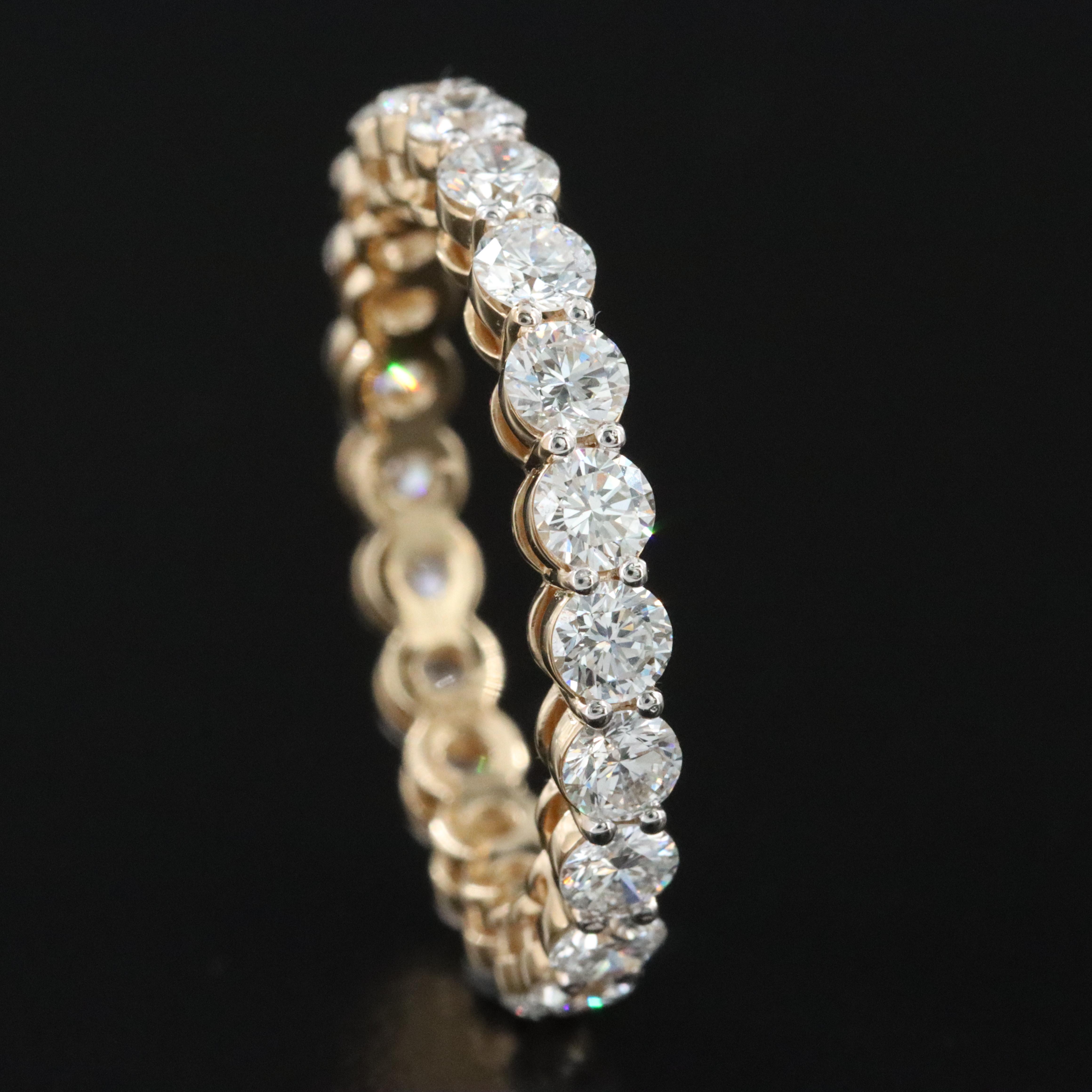 14K 2.22 CTW Lab Grown Diamond Eternity Band