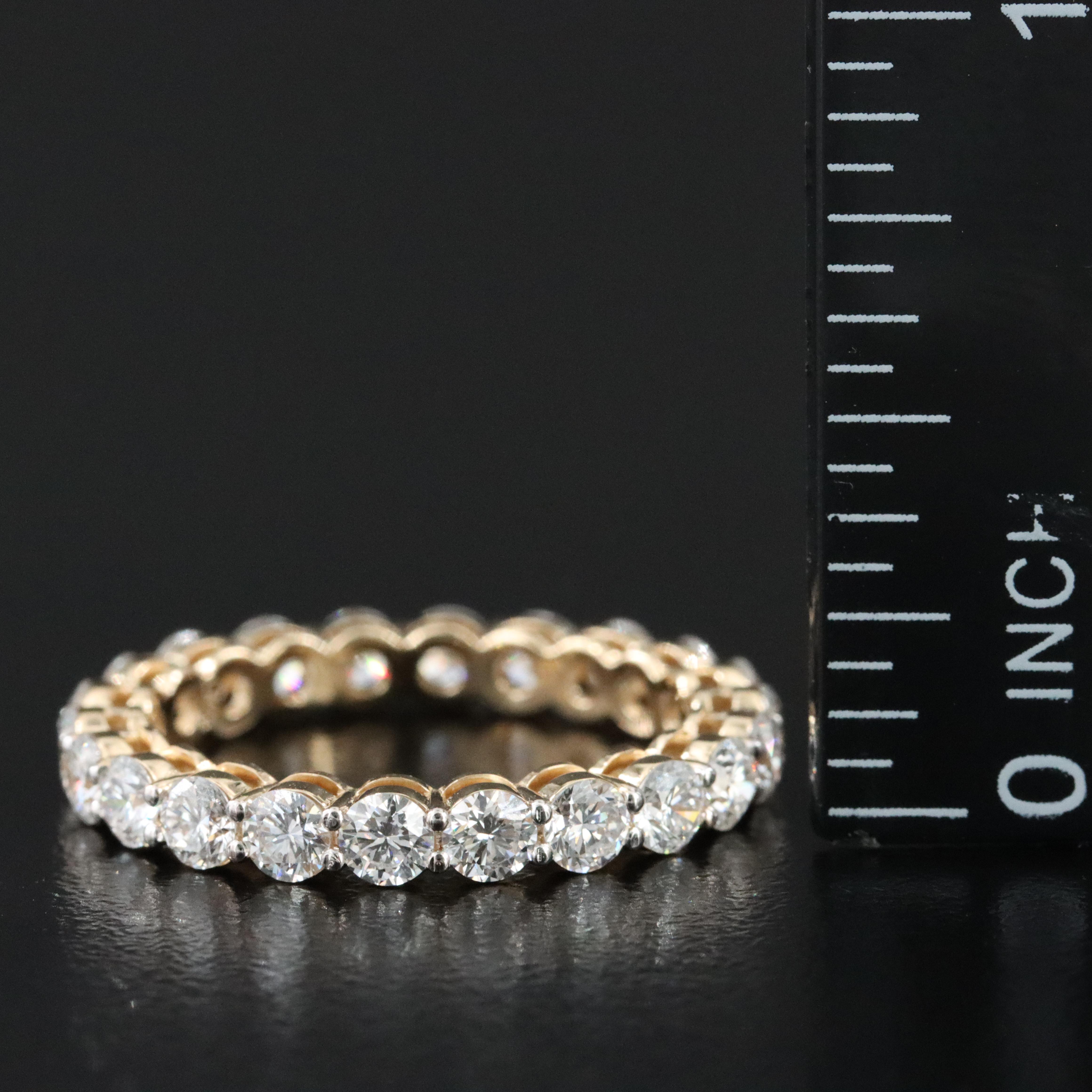 14K 2.22 CTW Lab Grown Diamond Eternity Band