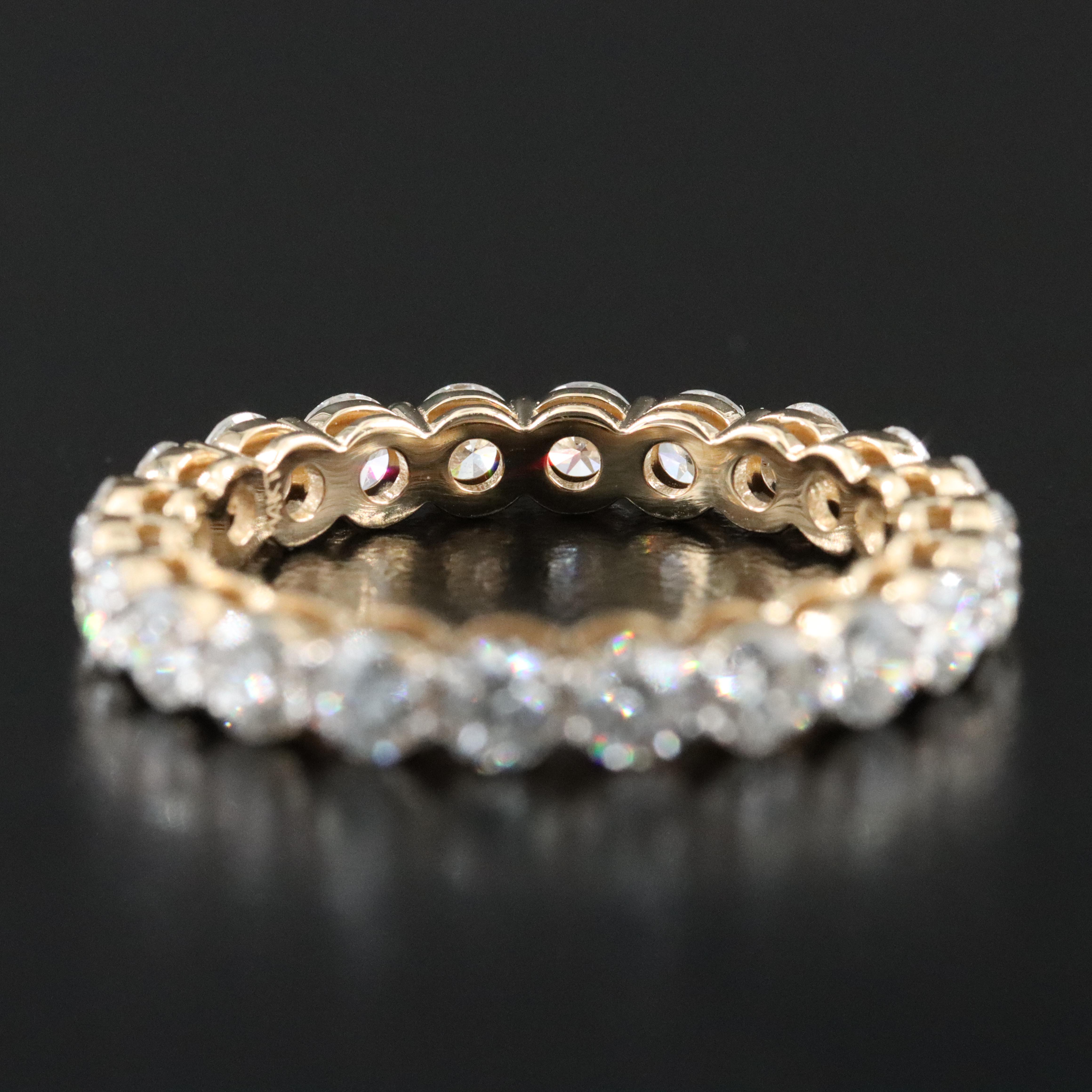 14K 2.22 CTW Lab Grown Diamond Eternity Band