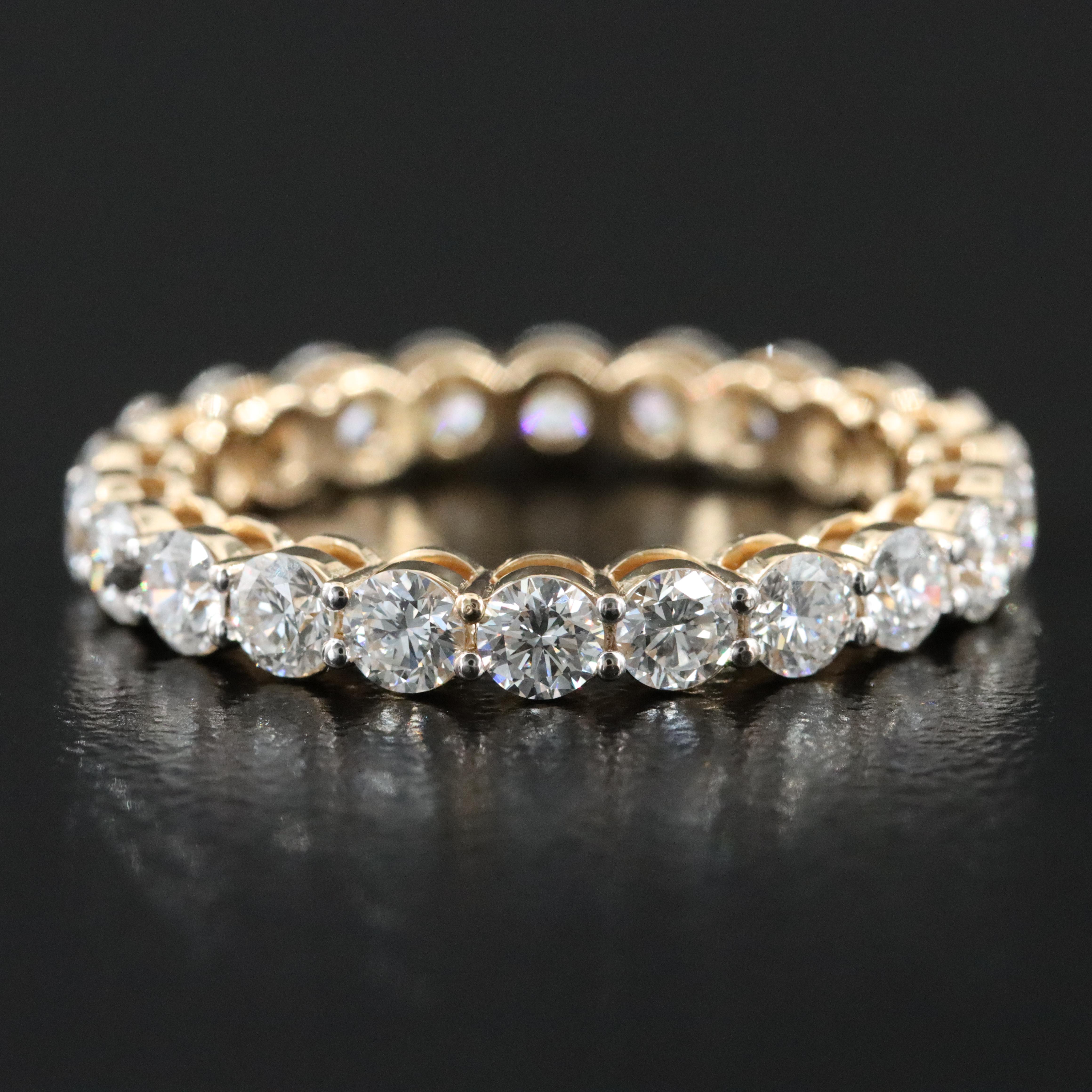 14K 2.22 CTW Lab Grown Diamond Eternity Band
