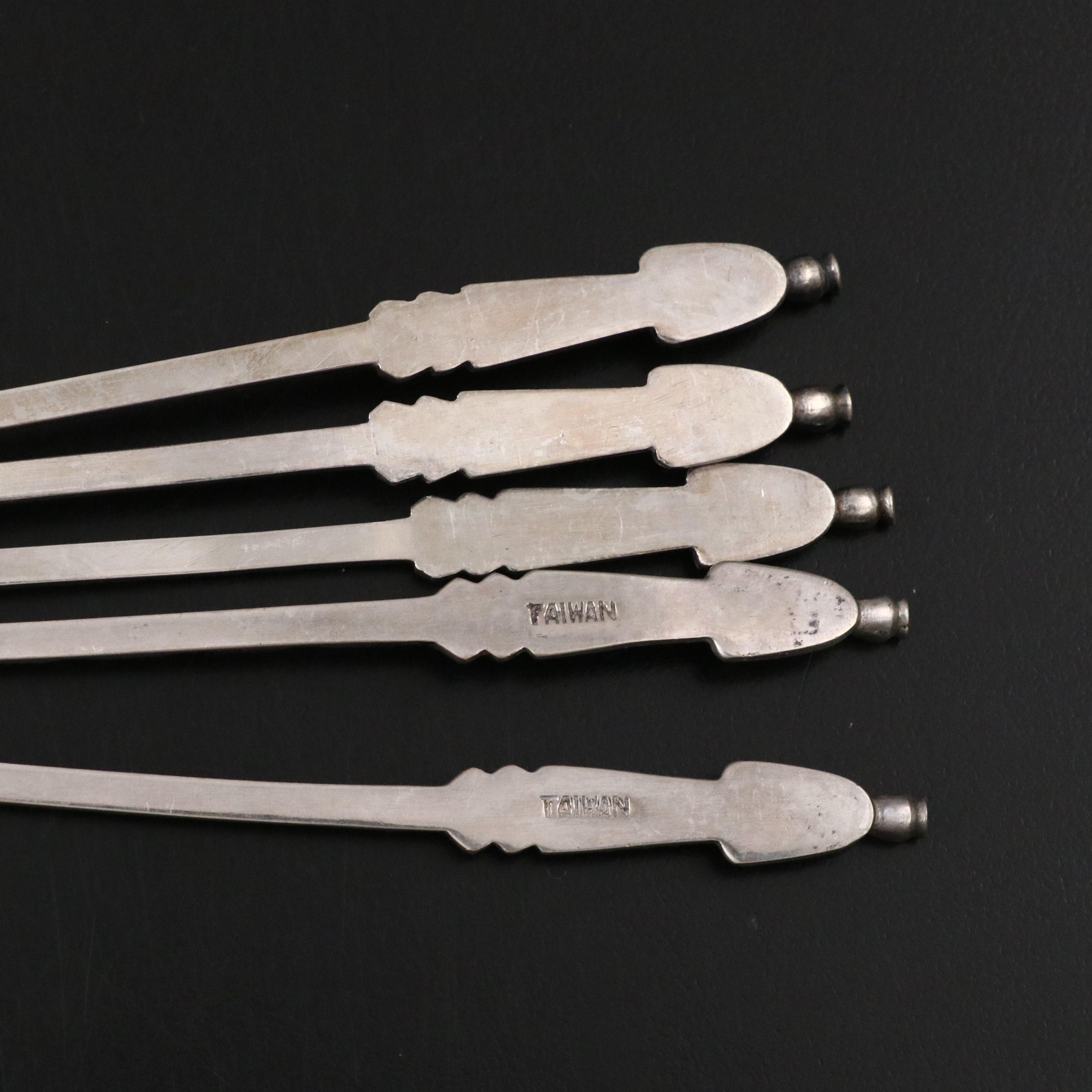 Vintage Chinese Sterling Silver Figural Spoons