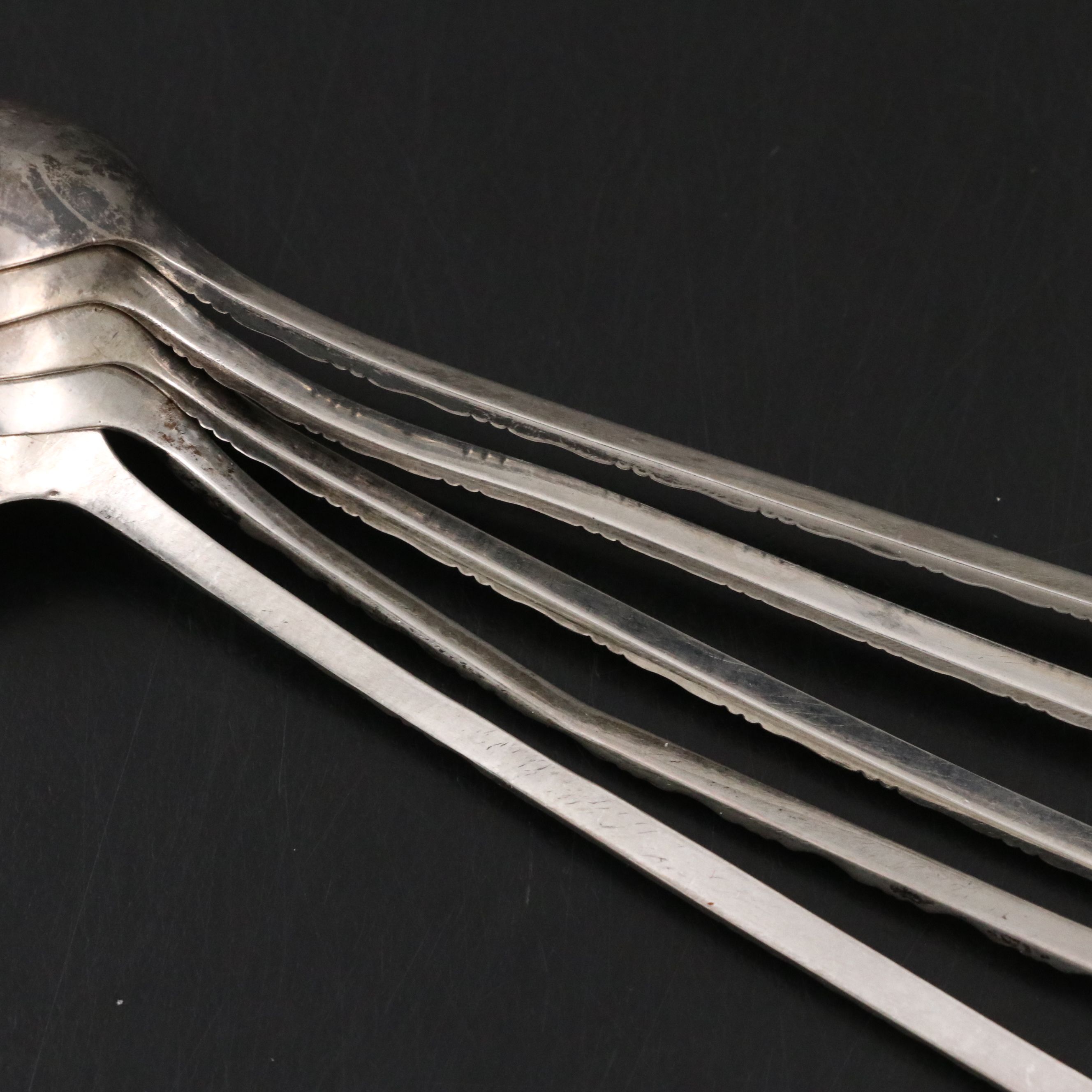 Vintage Chinese Sterling Silver Figural Spoons