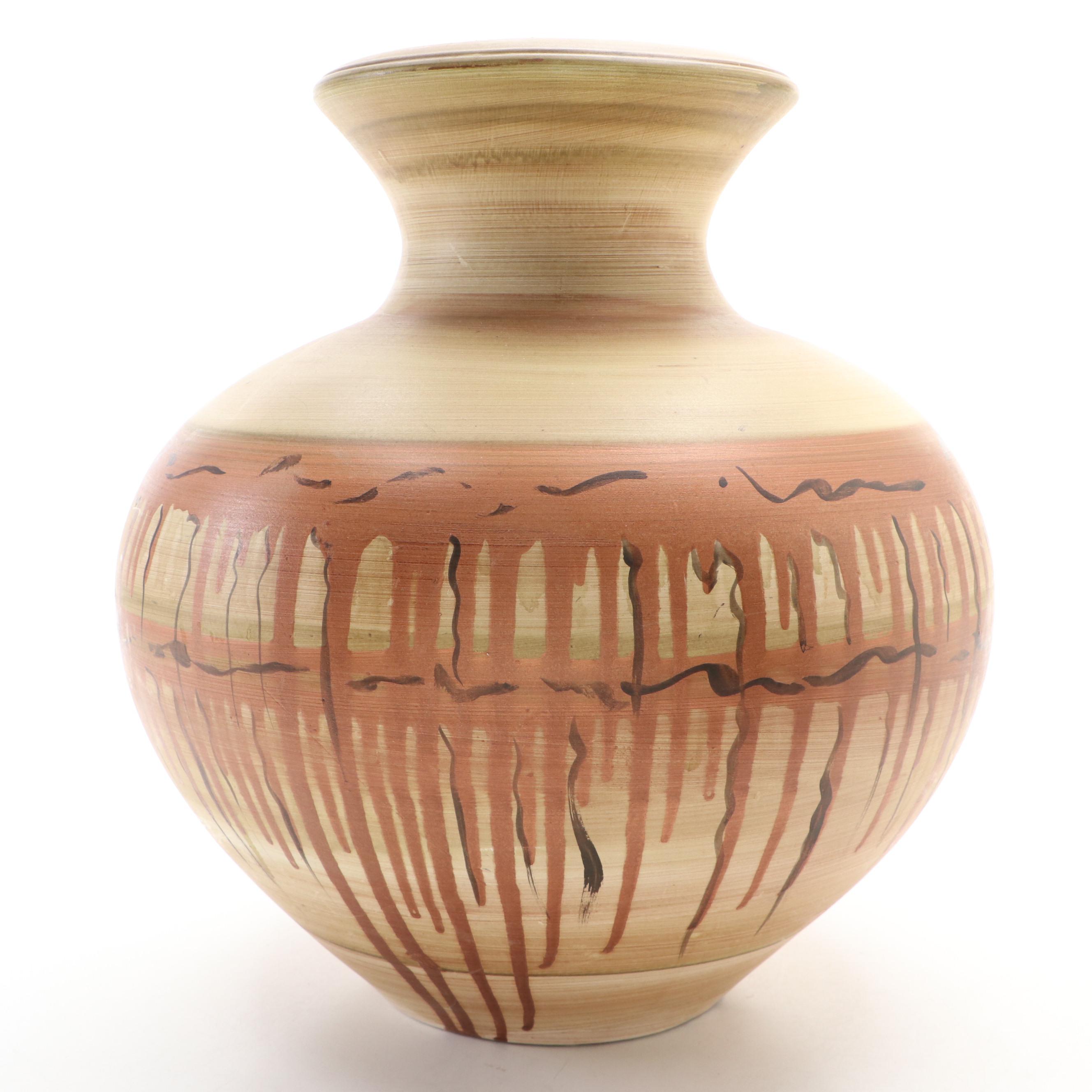 Drip Glazed Ceramic Vase