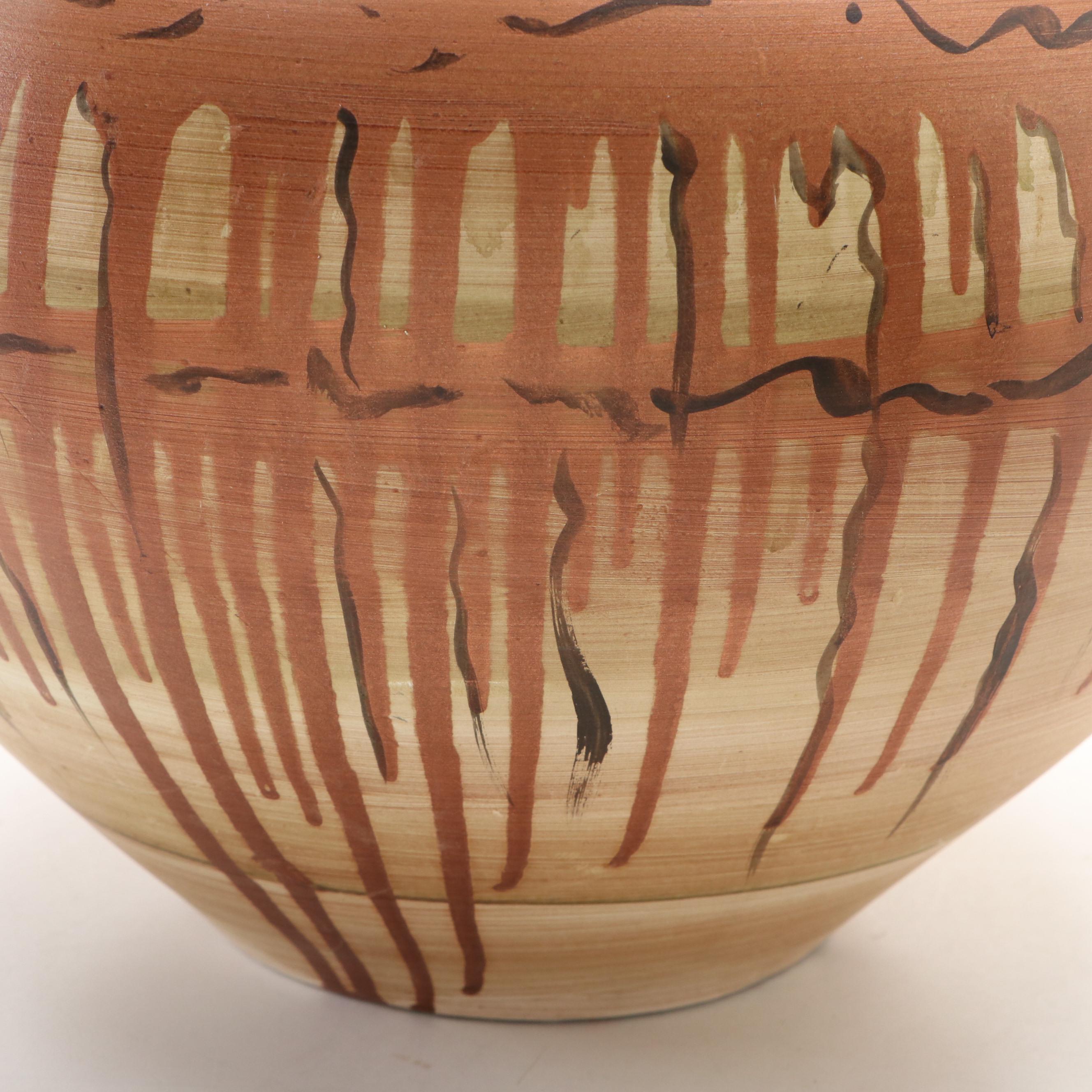 Drip Glazed Ceramic Vase