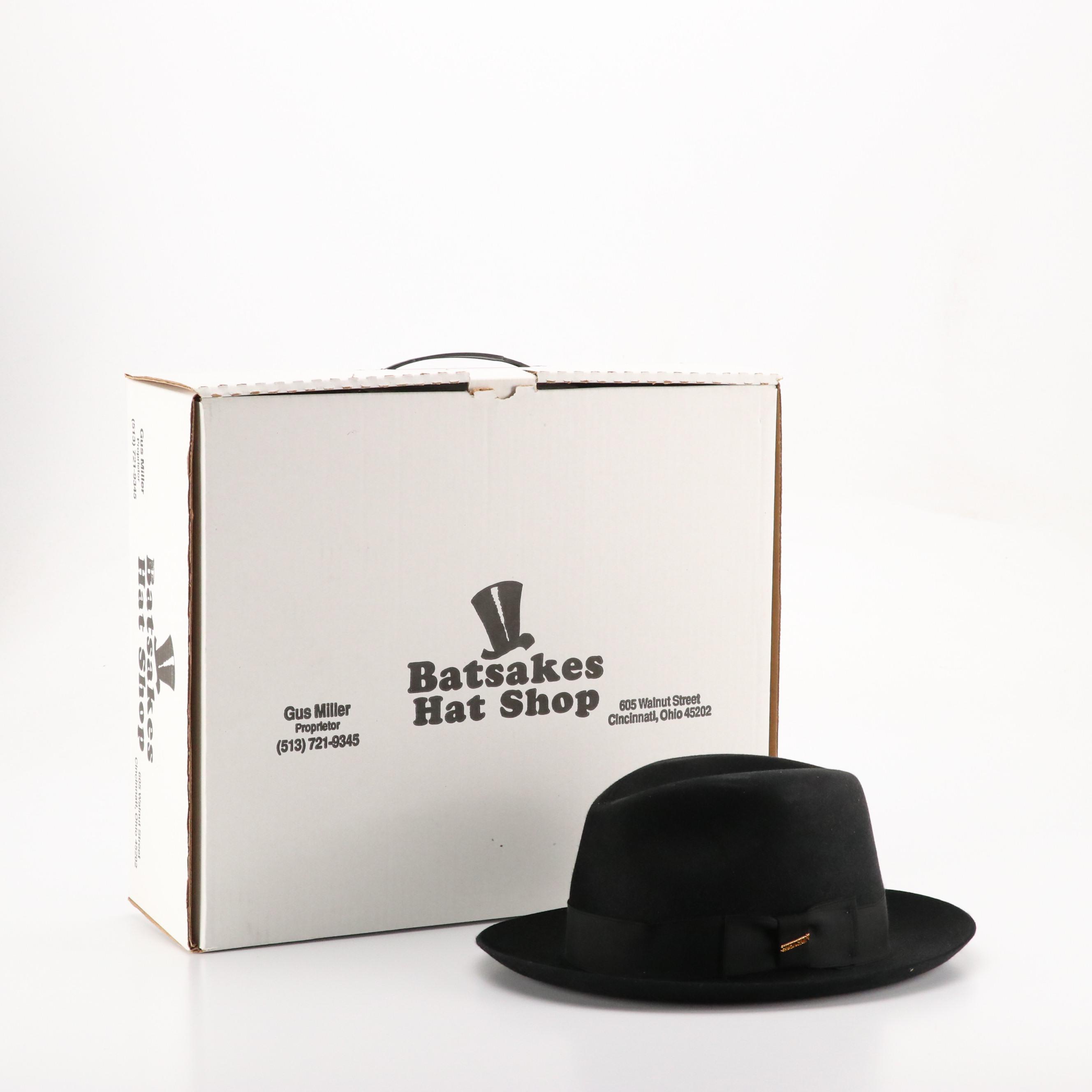 Stetson The Sovereign Firenze Fur Felt Fedora with Hat Box