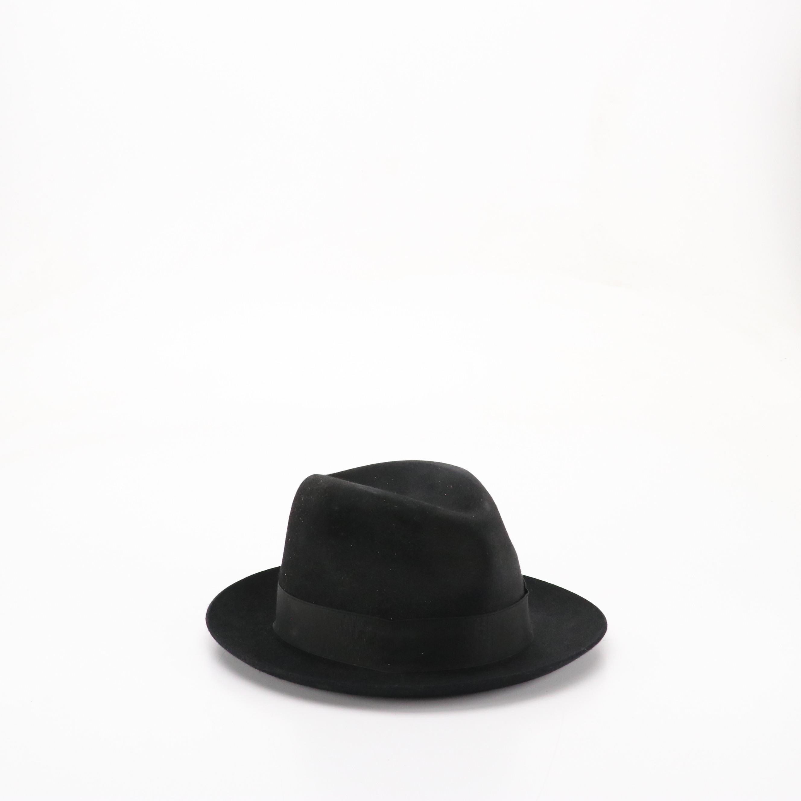 Stetson The Sovereign Firenze Fur Felt Fedora with Hat Box