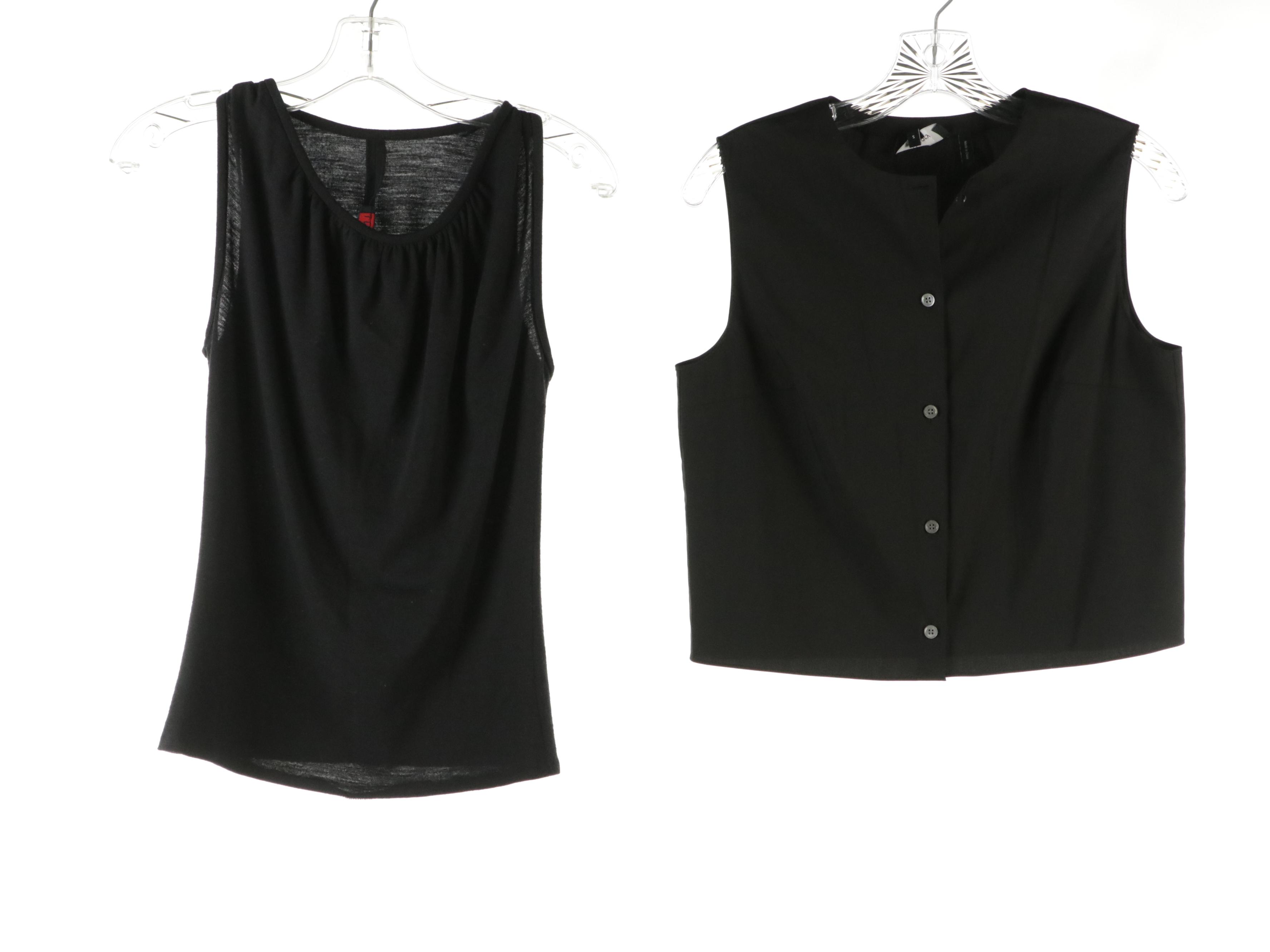 A Détacher Alpaca Fur V-Neck Sweater Vest, Jones New York Silk & Other Blouses